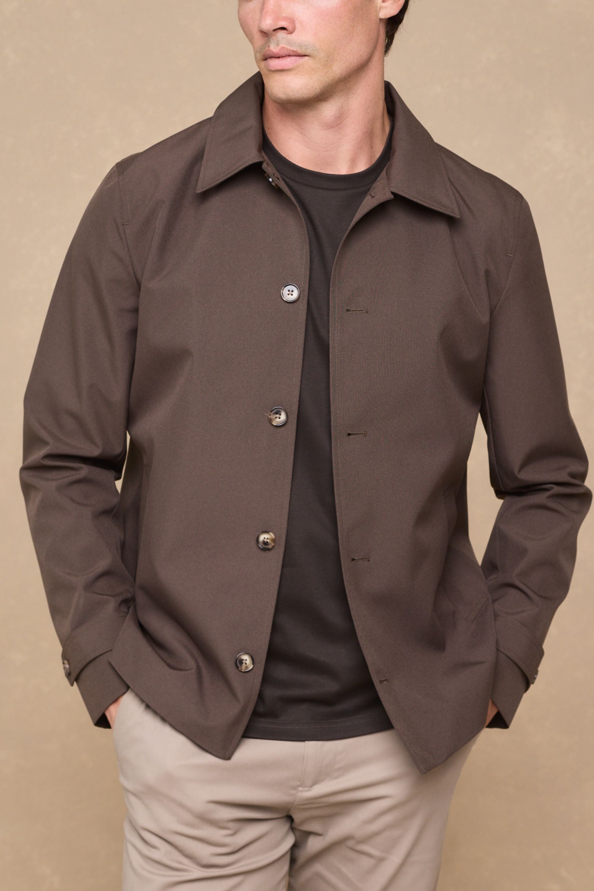 Carlos Trench Jacket - Brown