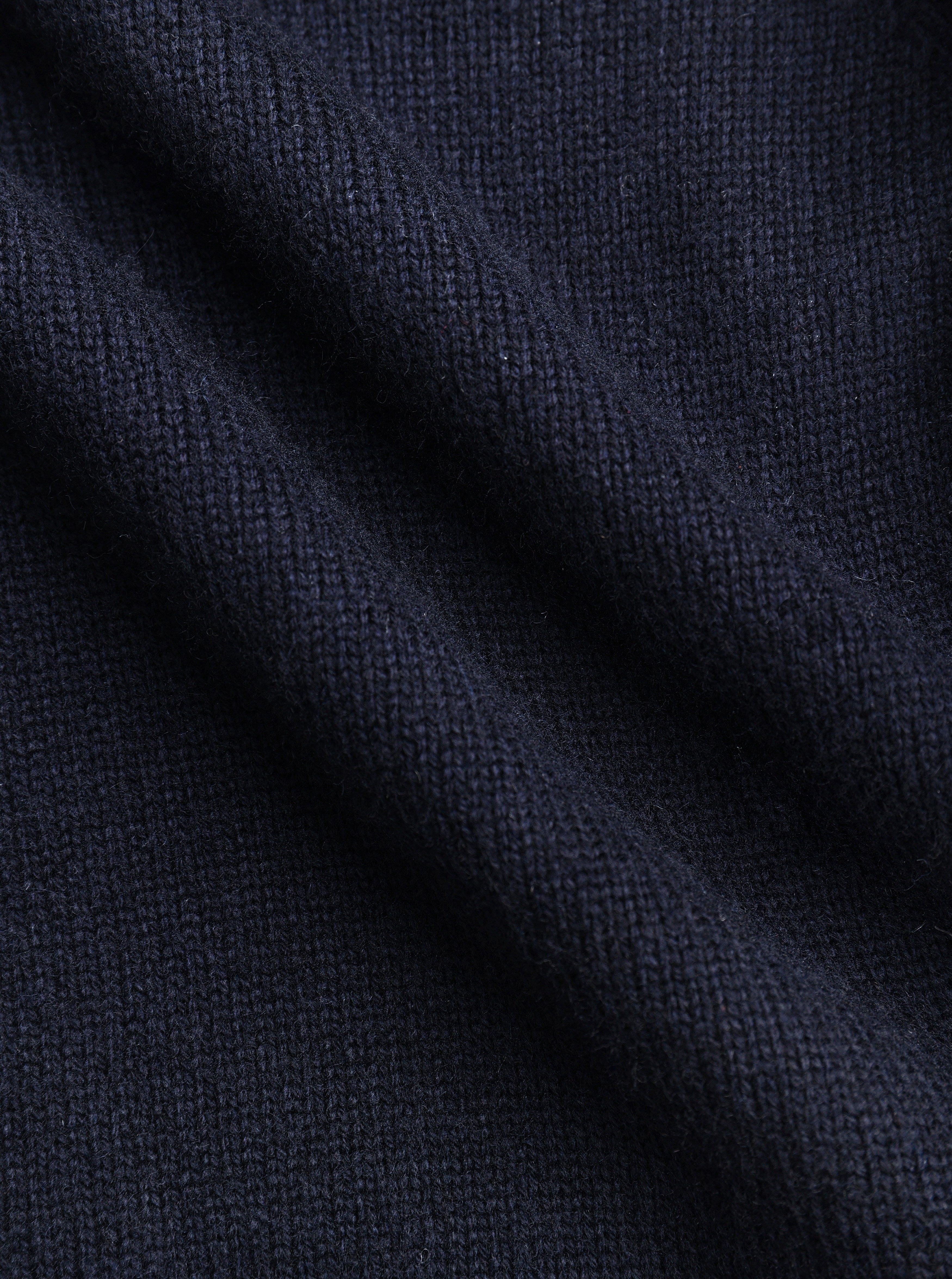 Emil Zip Through Knitted Jacket - Navy