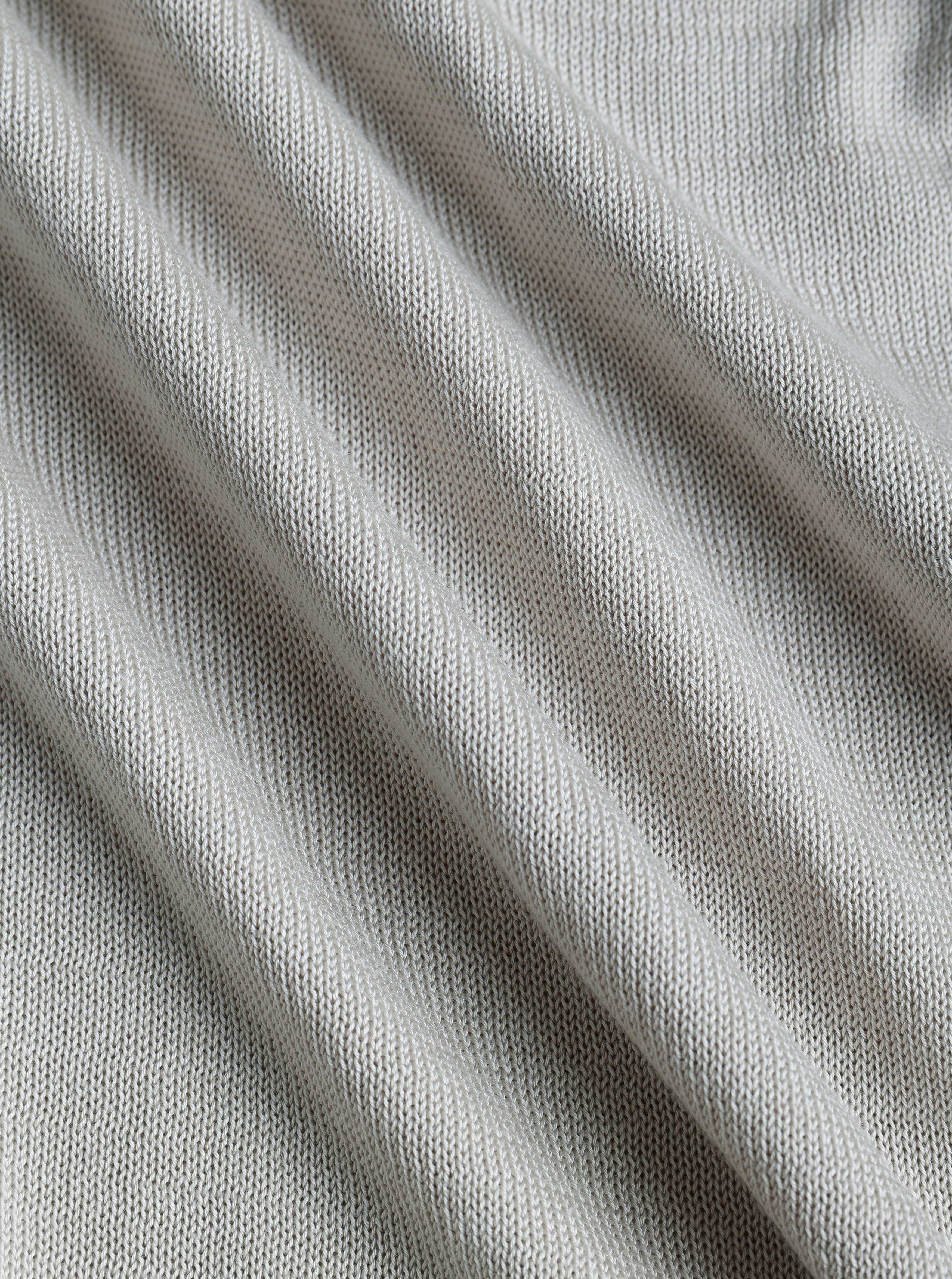 Pedro Button Through Short Sleeve Knitted Shirt - Cream