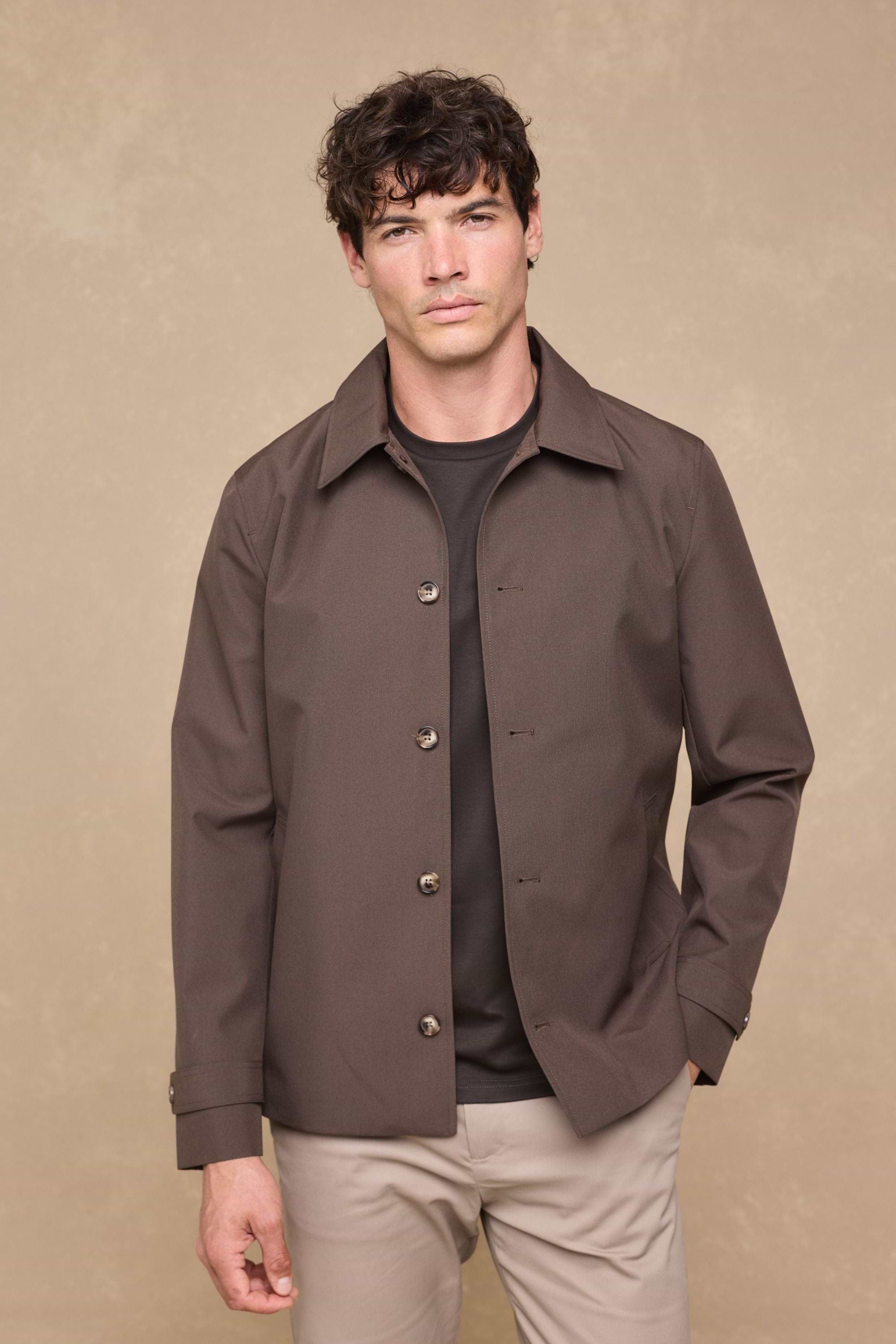 Carlos Trench Jacket - Brown