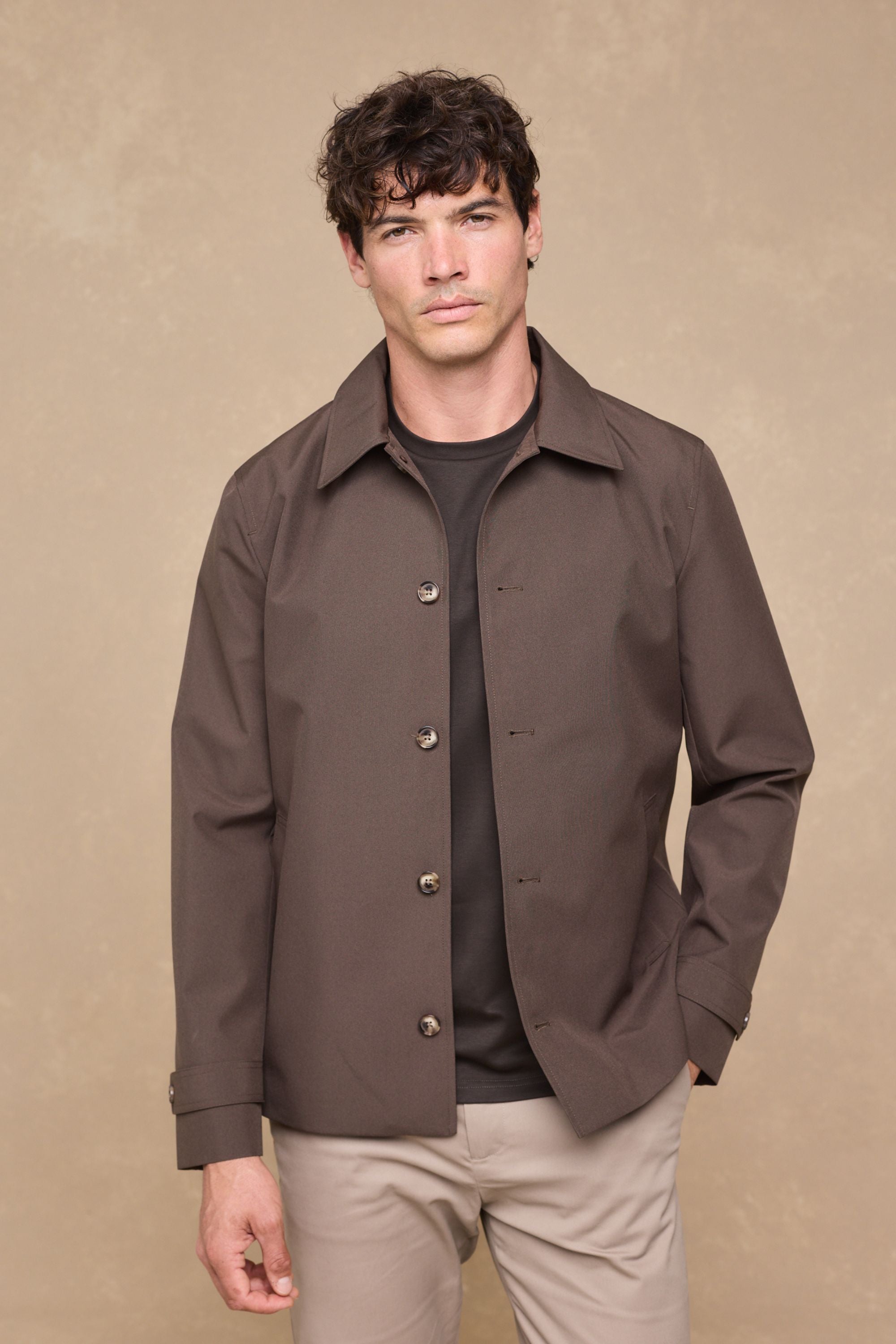 Carlos Trench Jacket - Brown