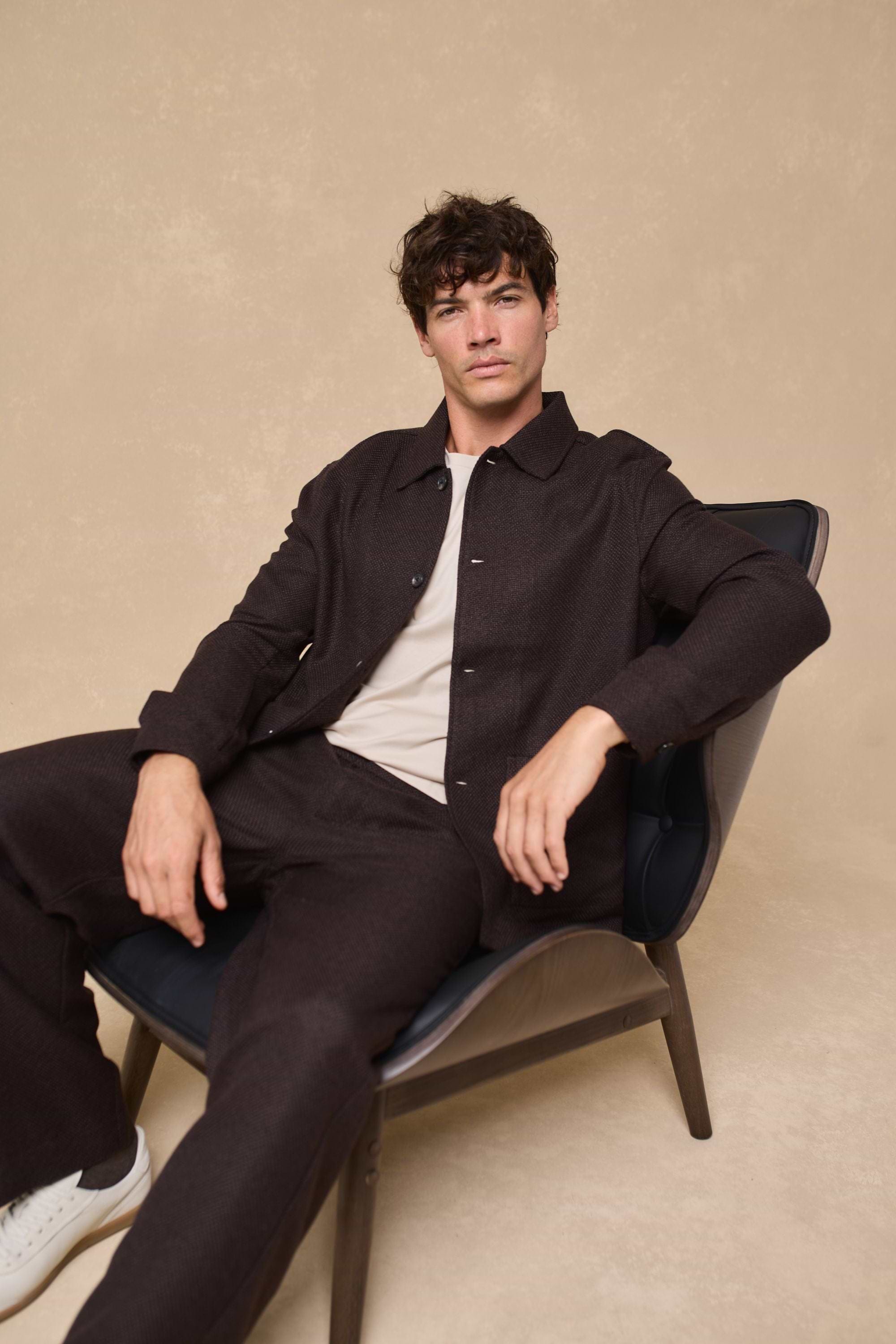 Lawrence Patch Pocket Shacket - Brown