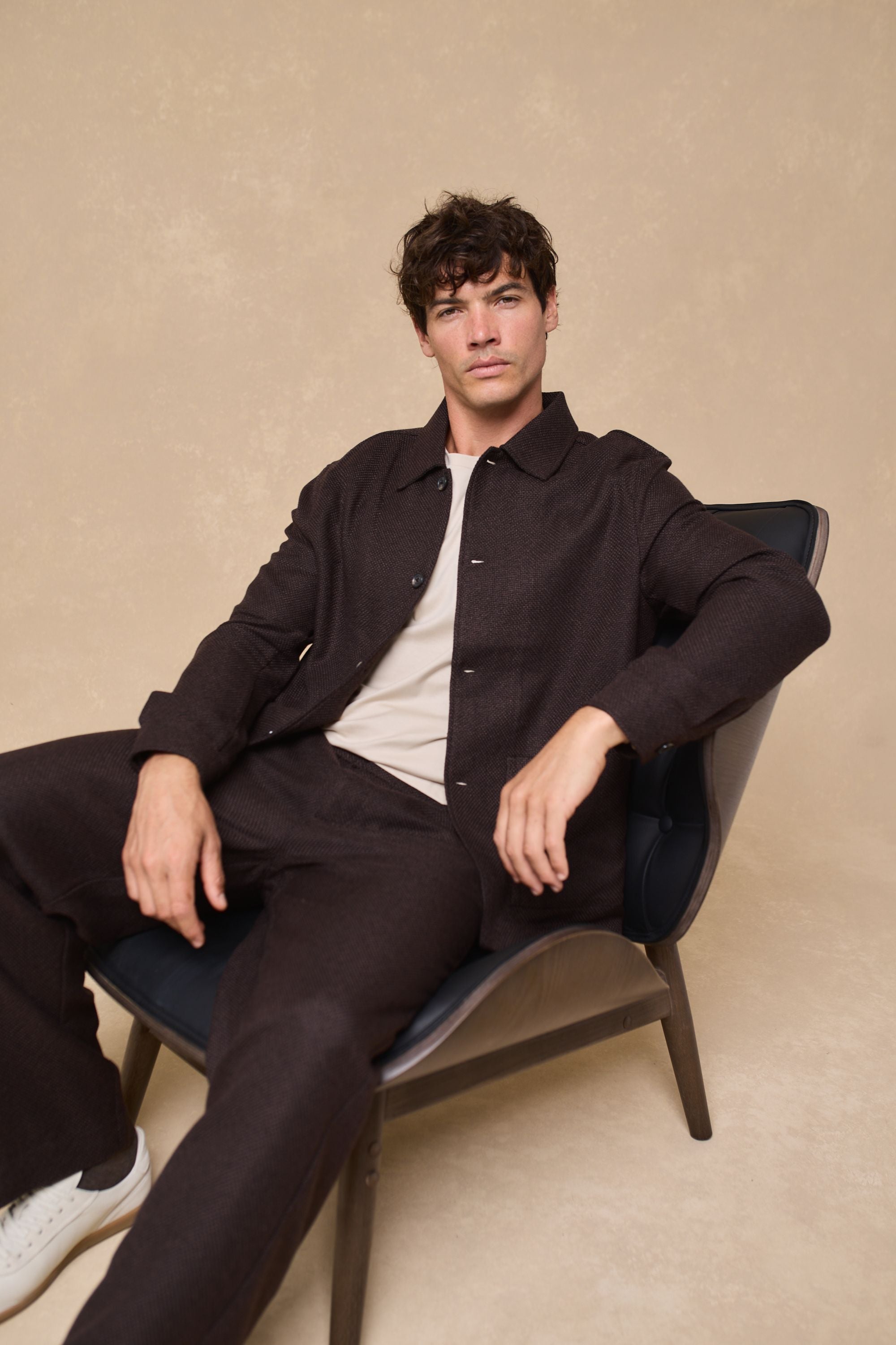 Lawrence Patch Pocket Shacket - Brown