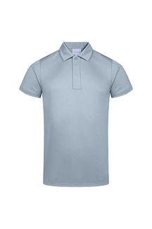 Santi Mercerised Polo Shirt - Light Pewter Blue