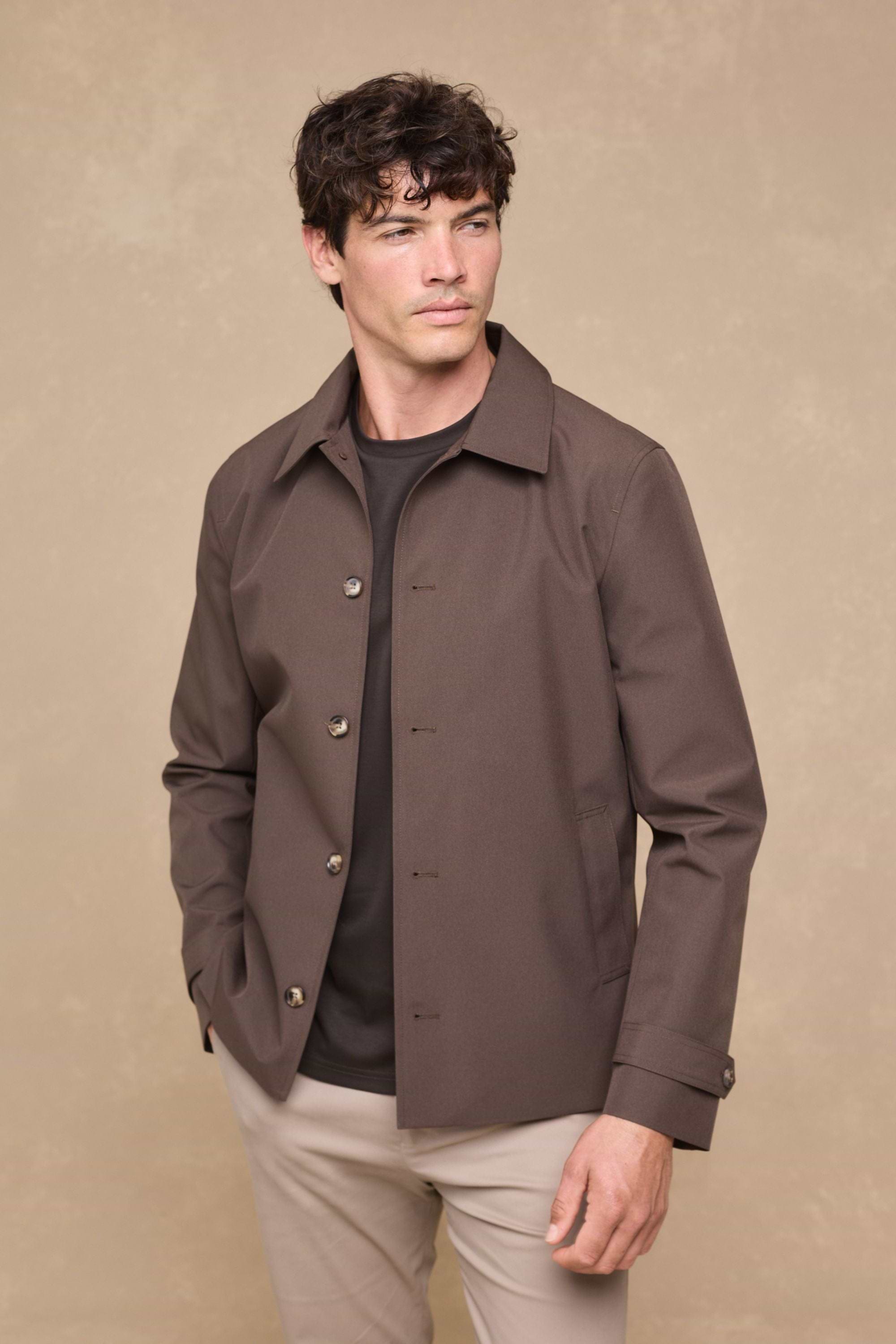 Carlos Trench Jacket - Brown
