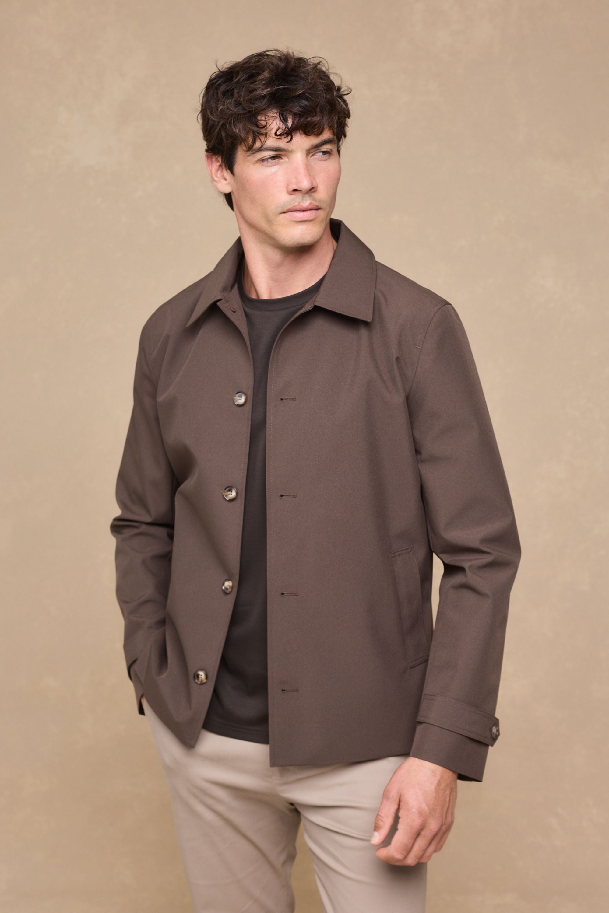 Carlos Trench Jacket - Brown