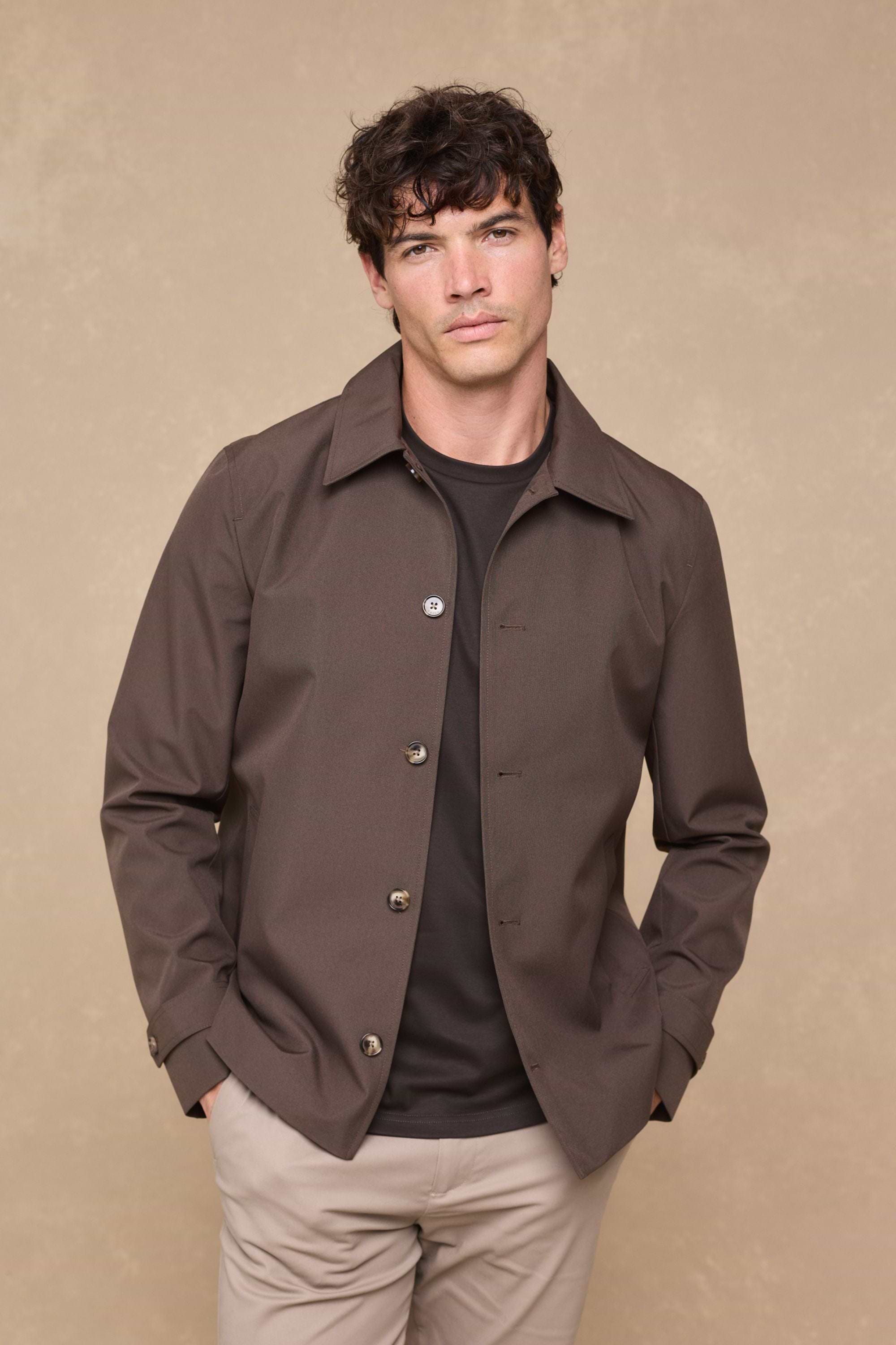 Carlos Trench Jacket - Brown