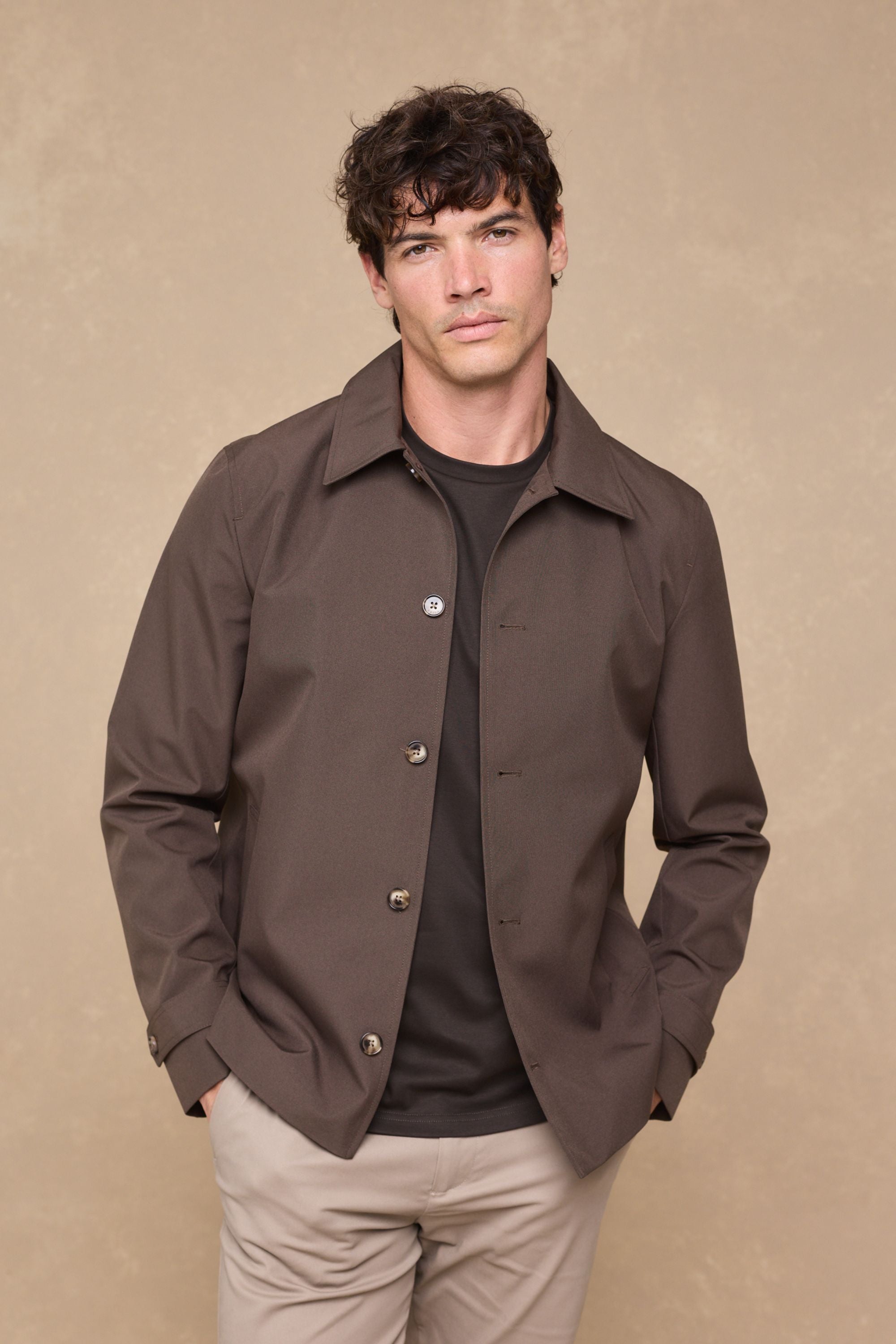 Carlos Trench Jacket - Brown