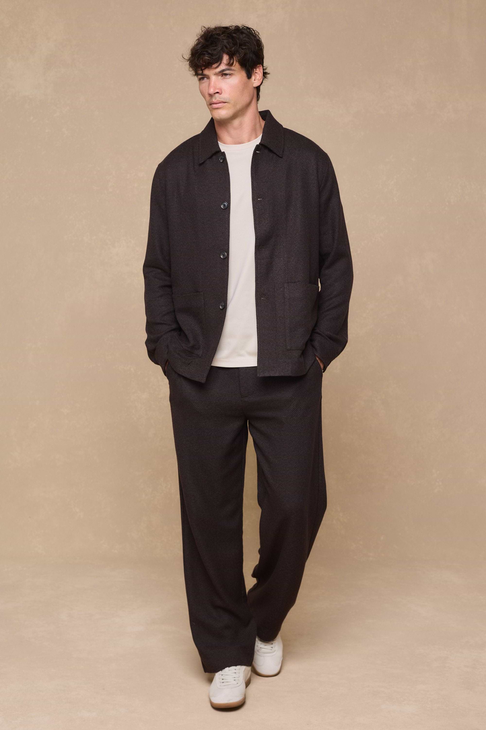 Lawrence Patch Pocket Shacket - Brown
