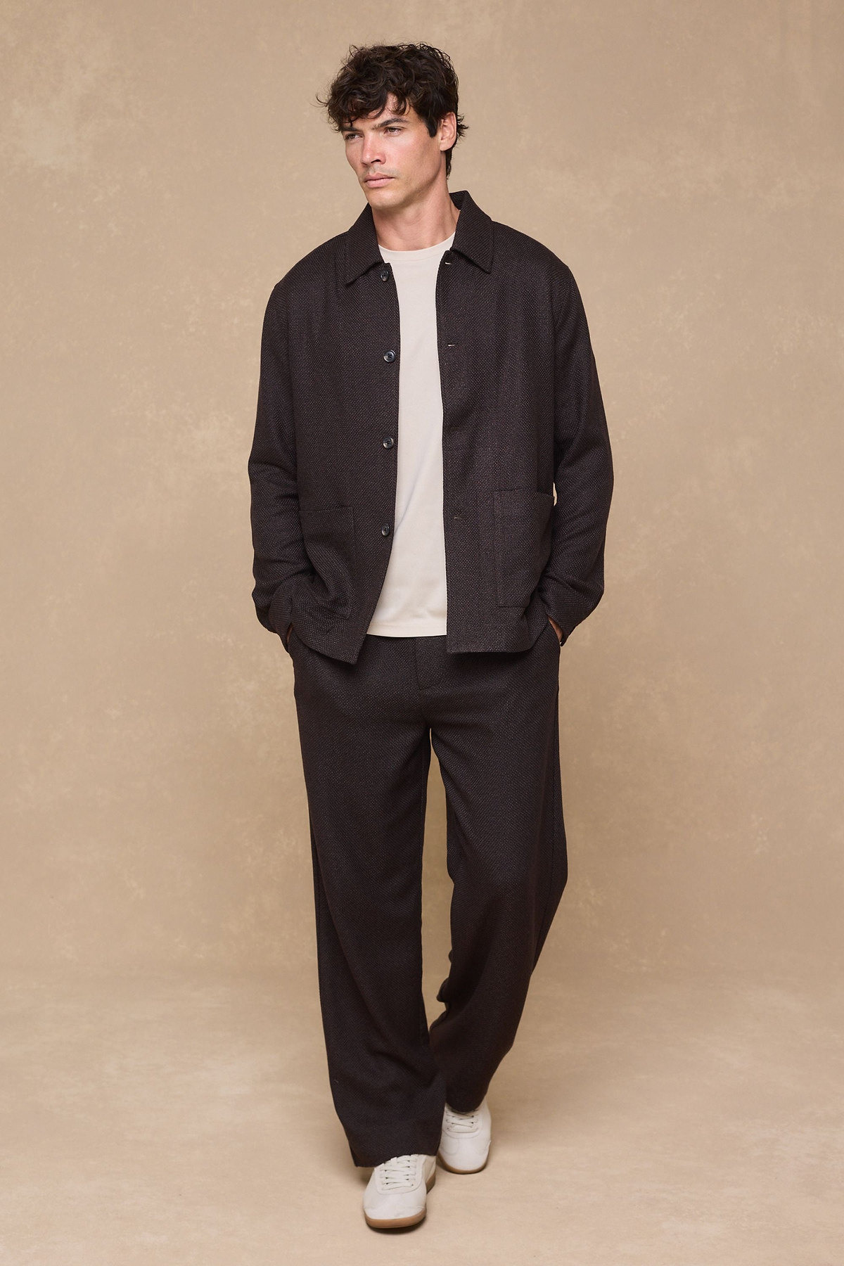 Lawrence Patch Pocket Shacket - Brown