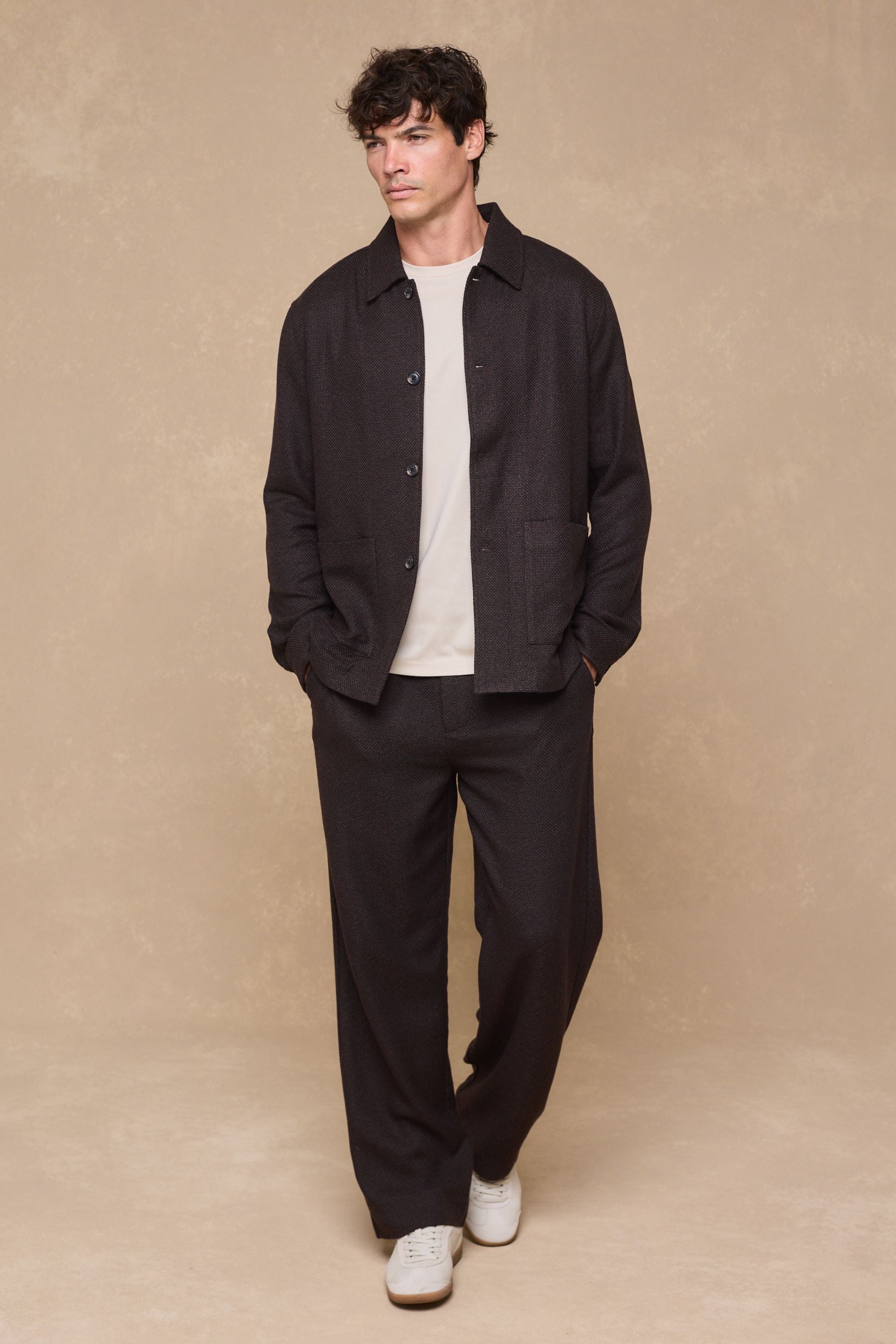 Lawrence Patch Pocket Shacket - Brown
