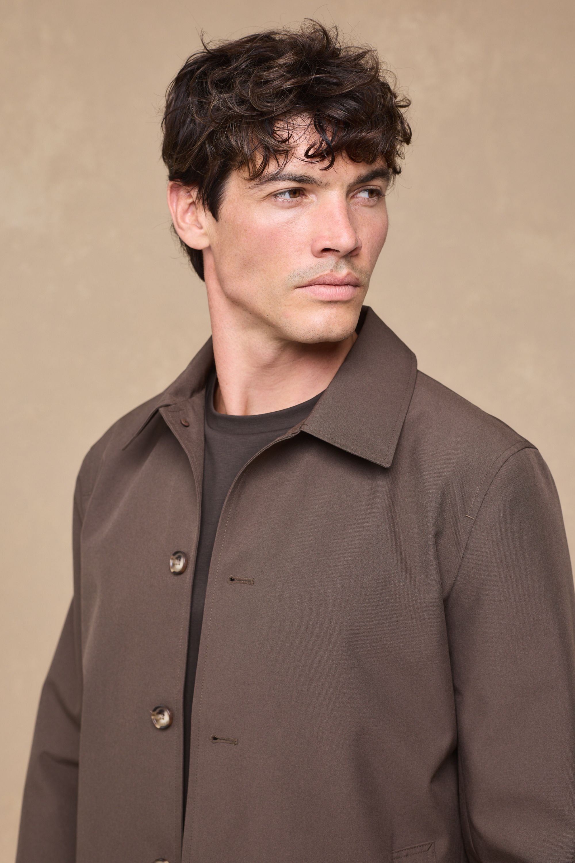 Carlos Trench Jacket - Brown