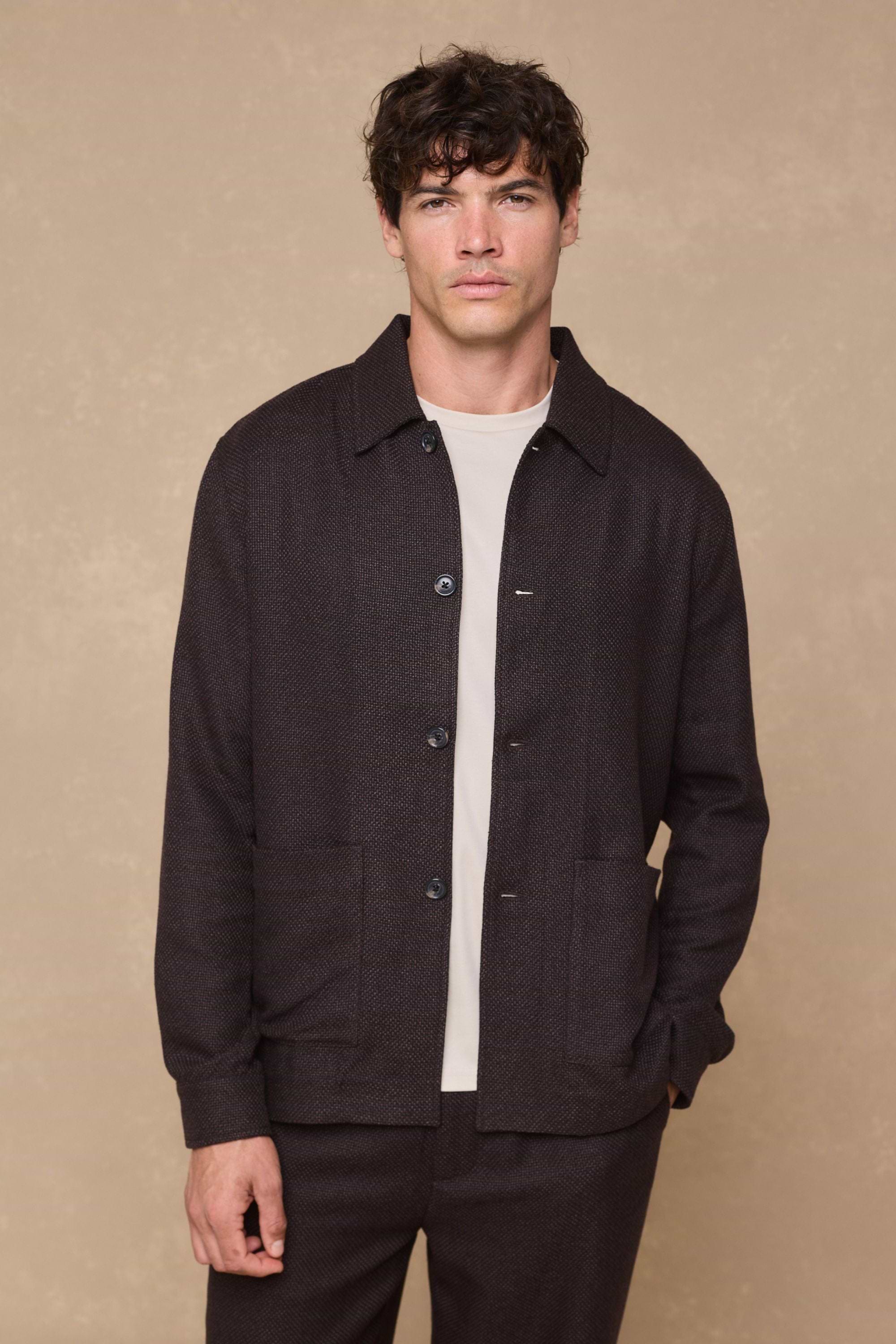 Lawrence Patch Pocket Shacket - Brown