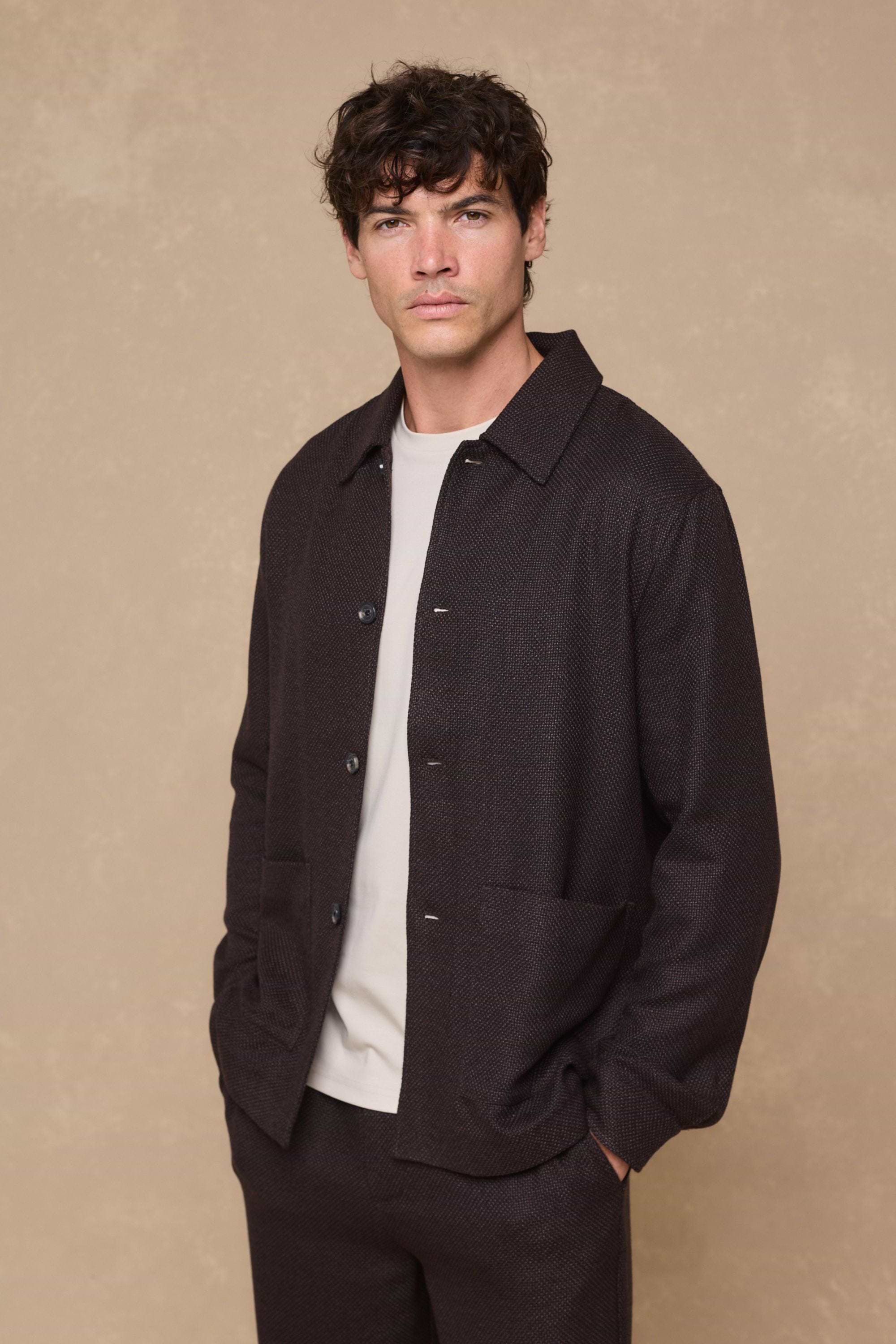 Lawrence Patch Pocket Shacket - Brown