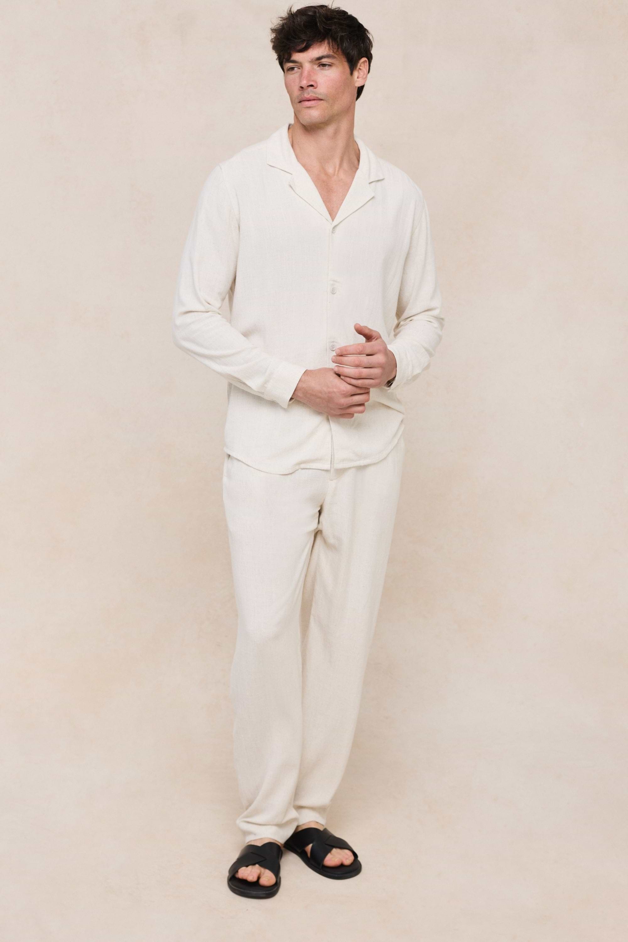 Cami Linen Shirt - Oatmeal