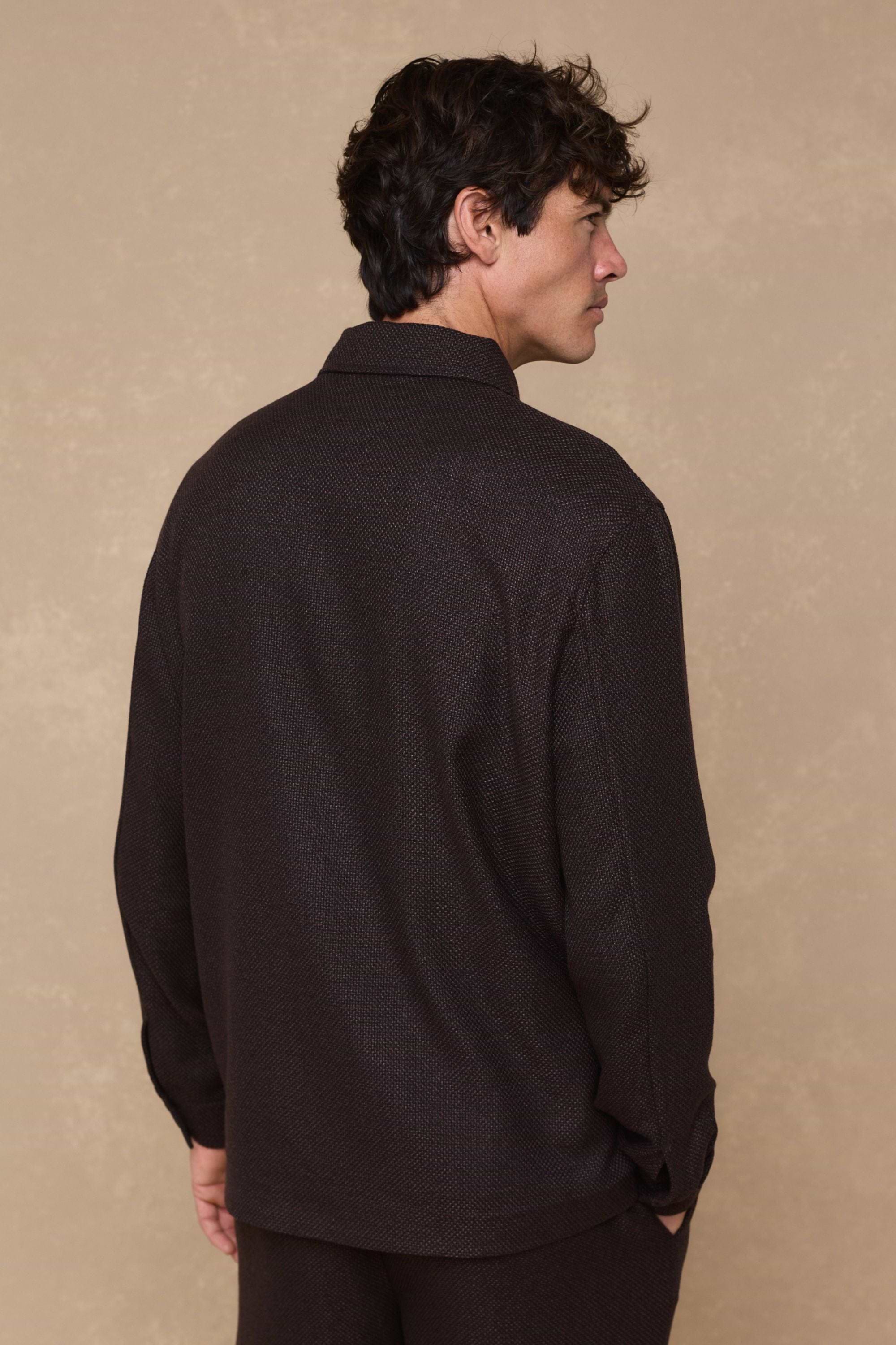 Lawrence Patch Pocket Shacket - Brown