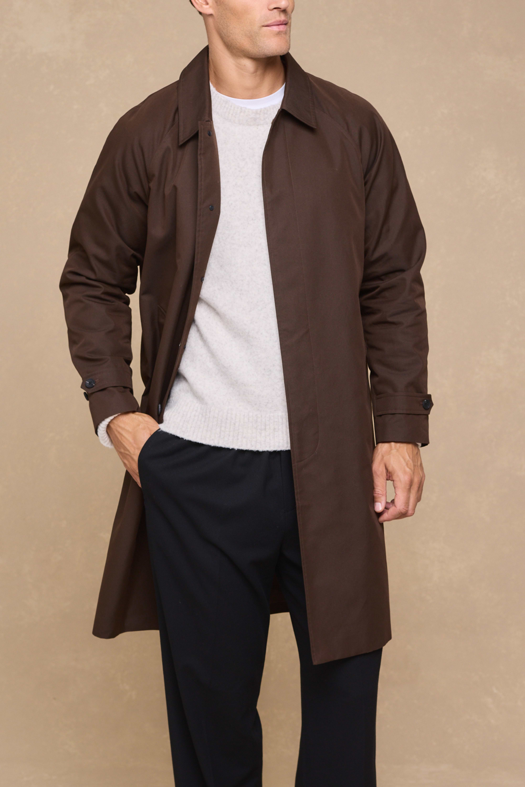 Iver Heavy Cotton Trench - Brown