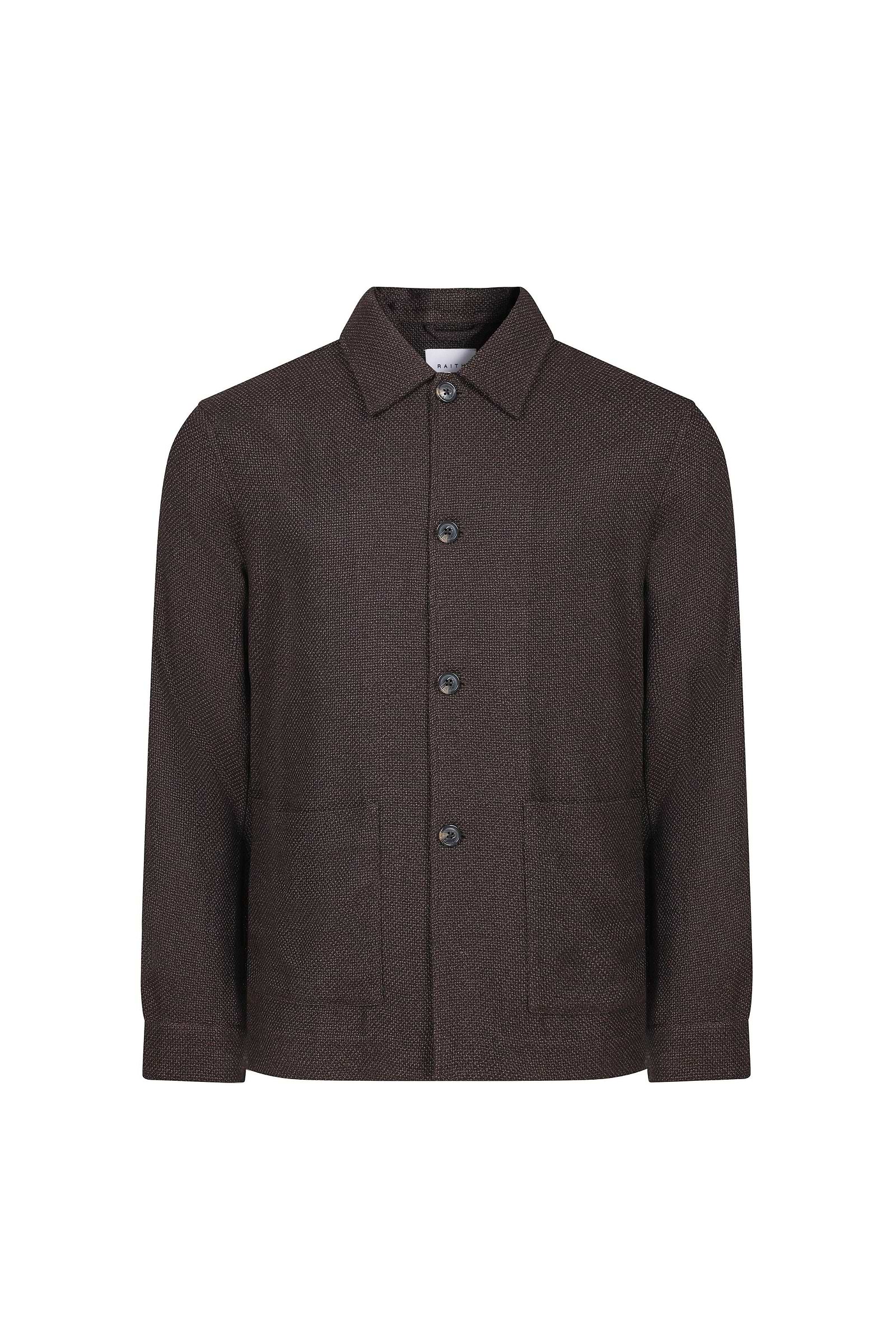 Lawrence Patch Pocket Shacket - Brown