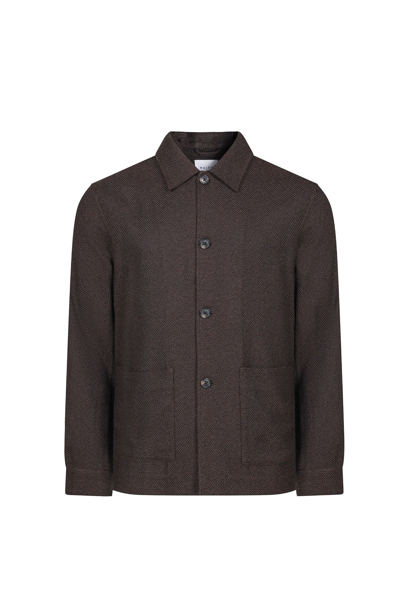 Lawrence Patch Pocket Shacket - Brown