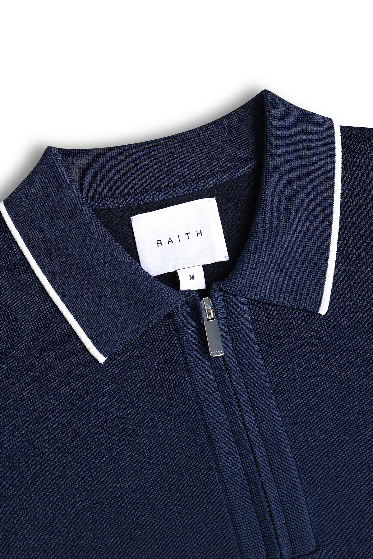 Henry Zip Short Sleeve Polo - Navy