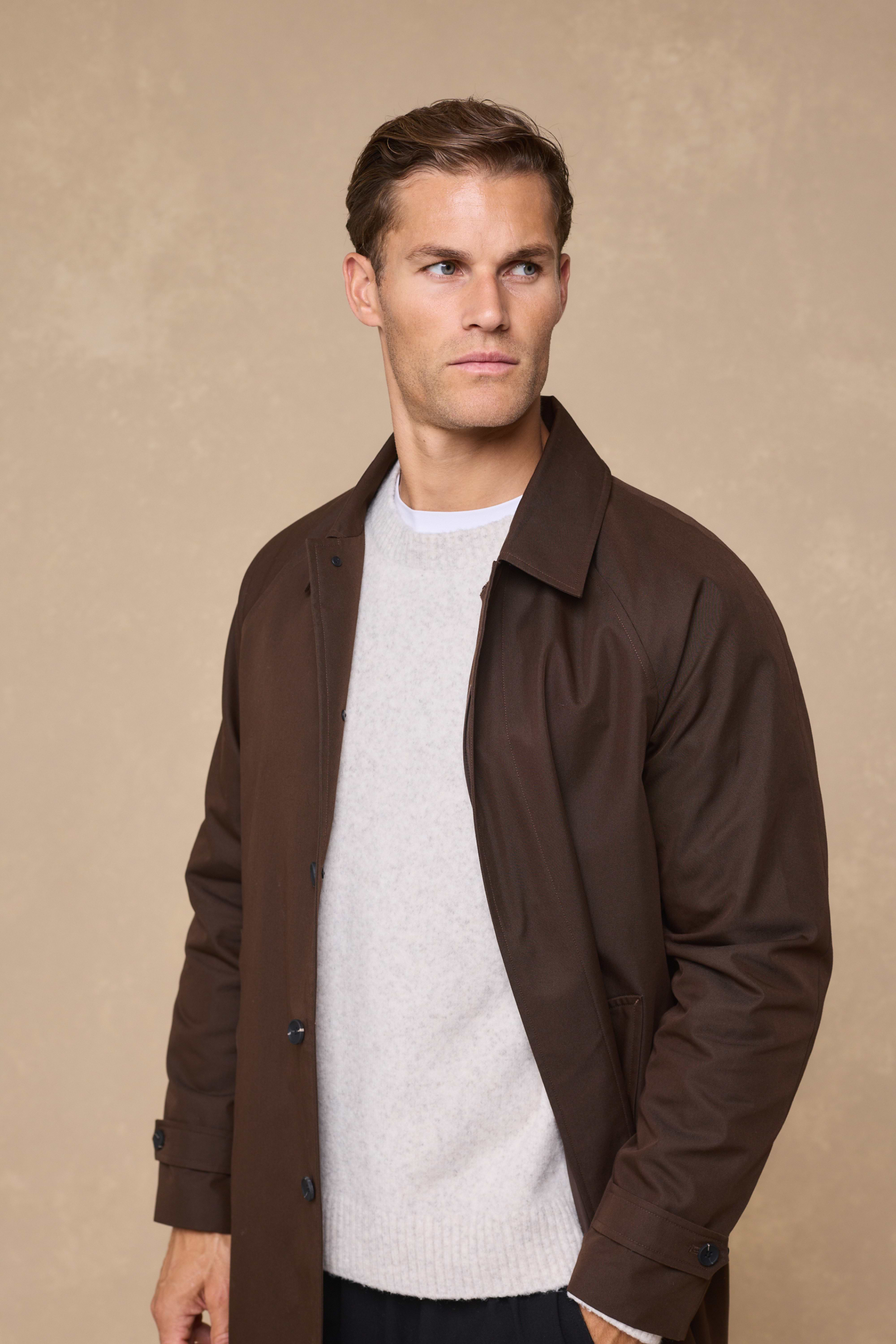 Iver Heavy Cotton Trench - Brown
