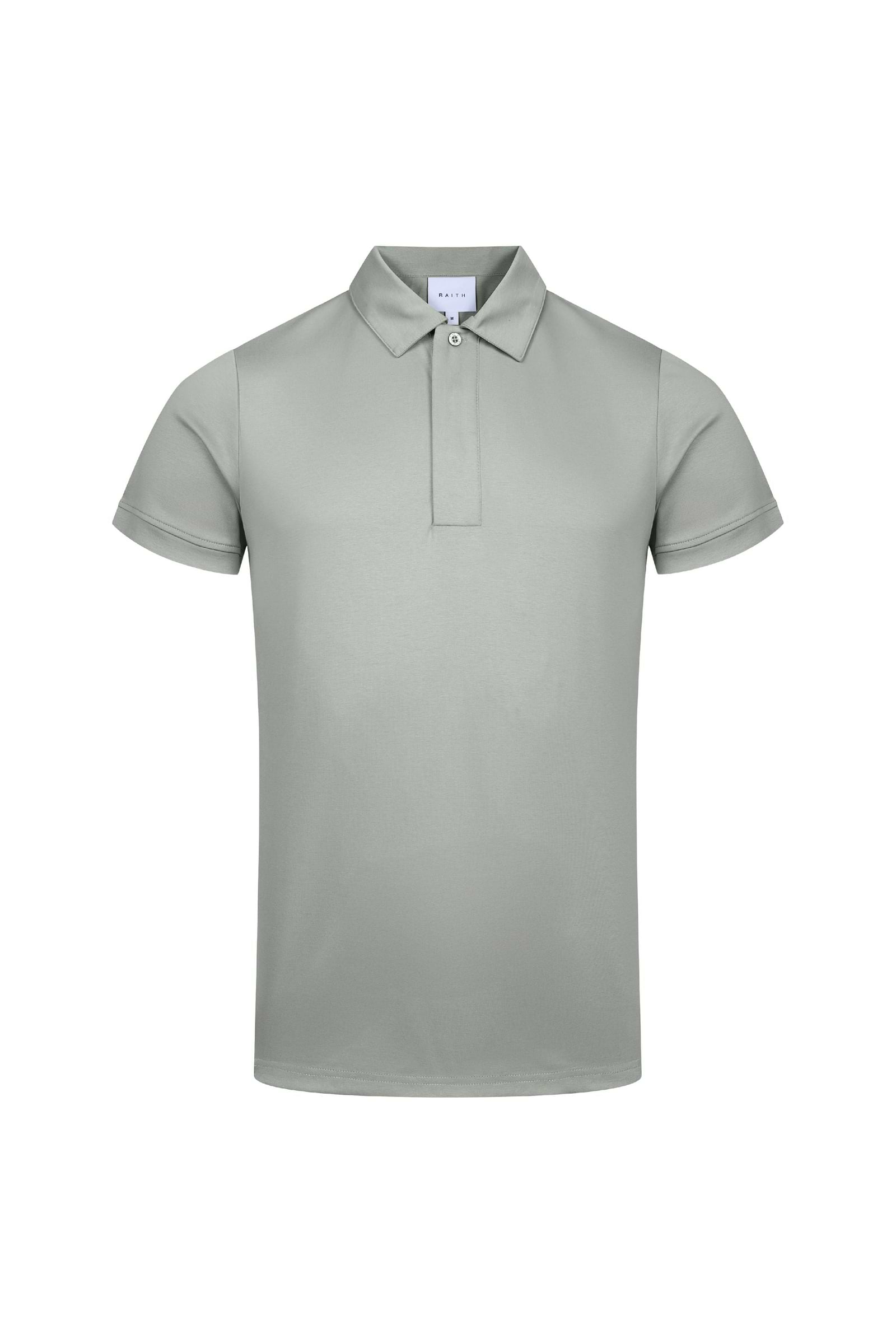 Santi Mercerised Polo Shirt - Light Sage