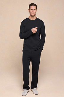 Tyler Long Sleeve Pocket T-Shirt - Black