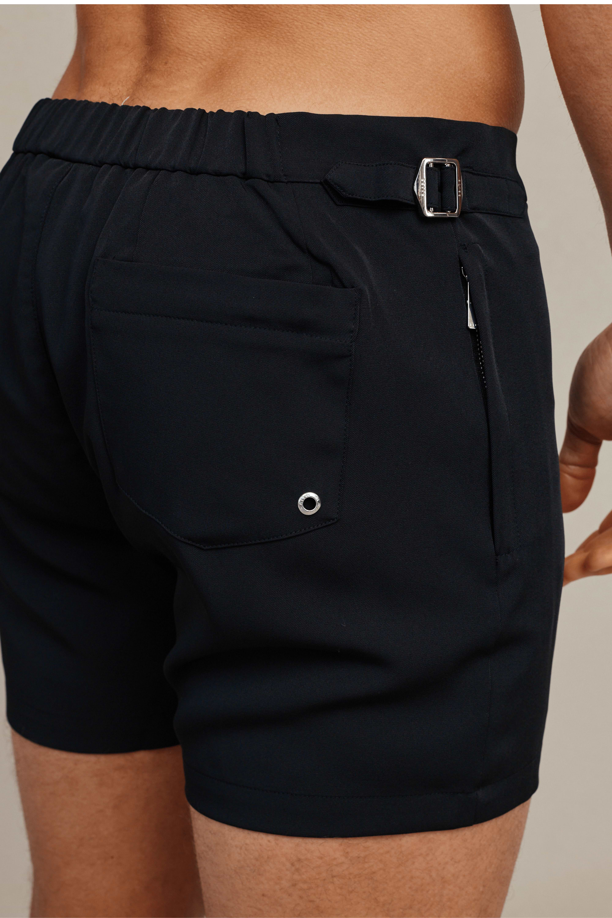 Barco Buckle Swim Short - Black