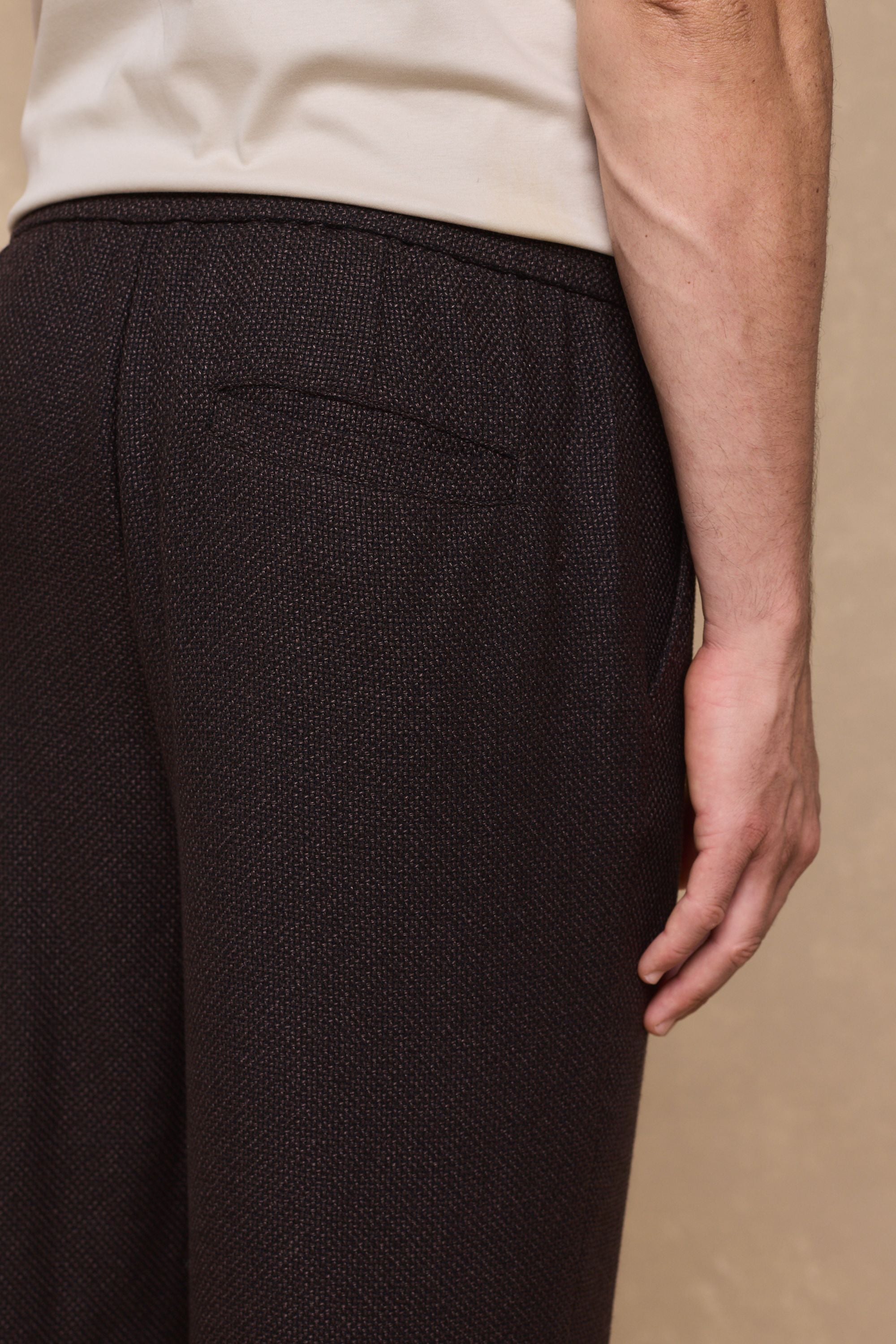 Lawrence Relaxed Fit Panelled Trouser - Brown