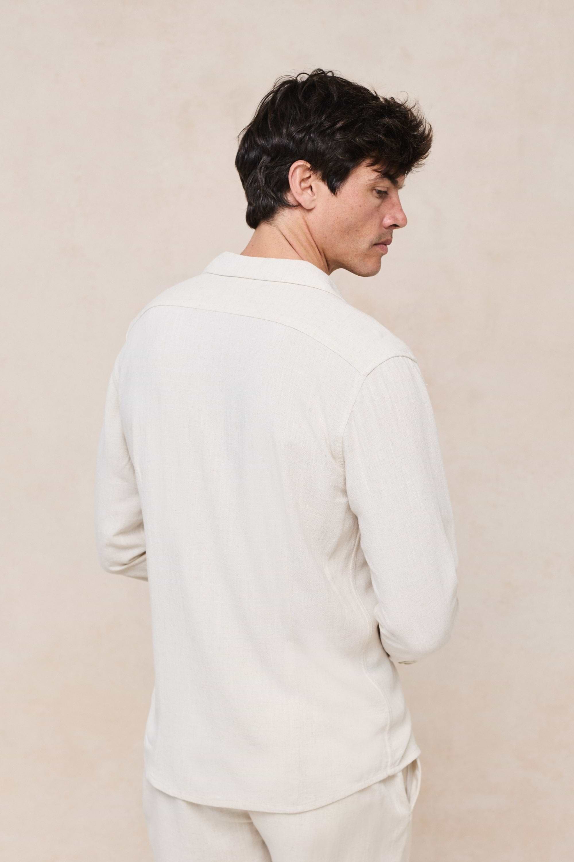 Cami Linen Shirt - Oatmeal