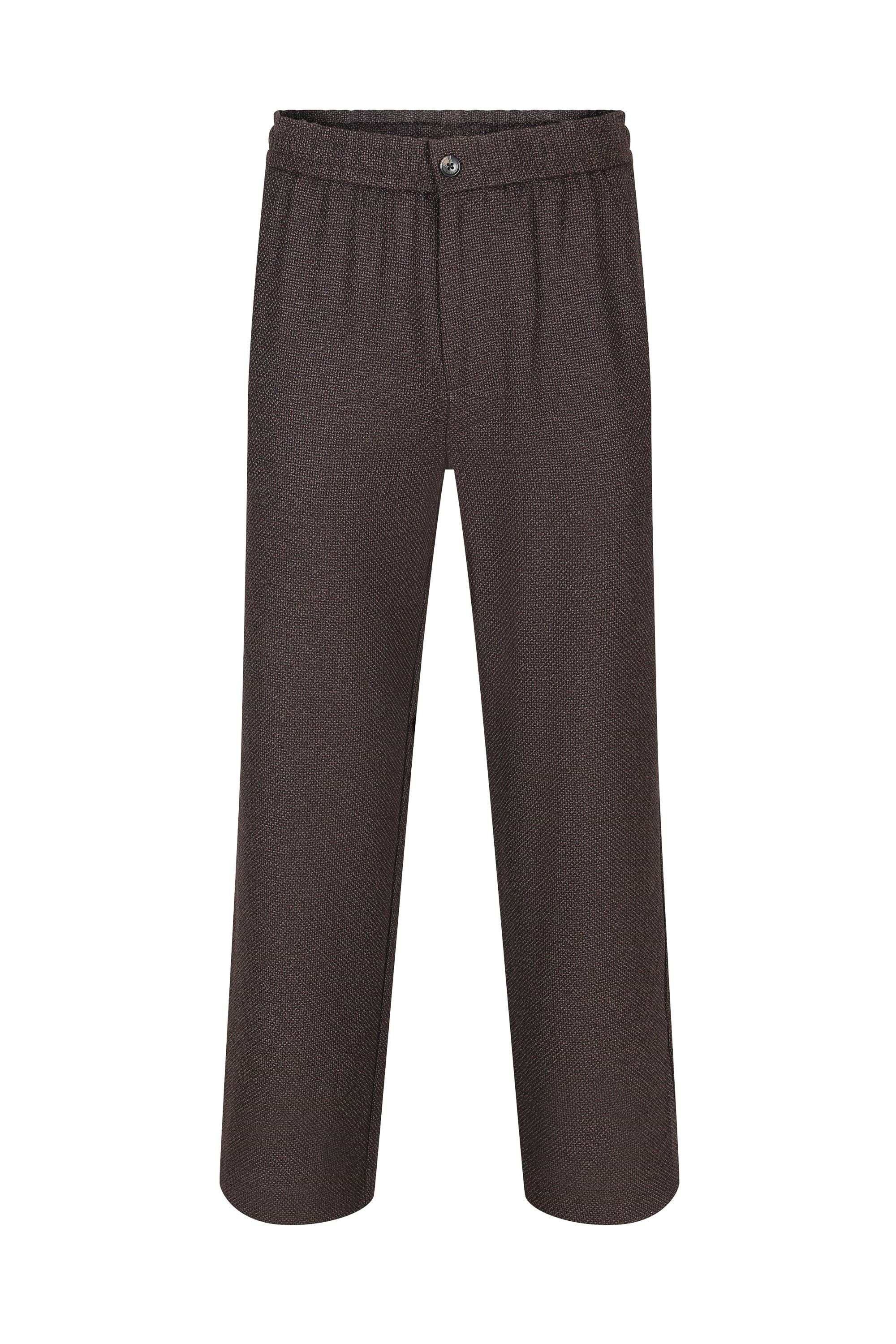 Lawrence Relaxed Fit Panelled Trouser - Brown