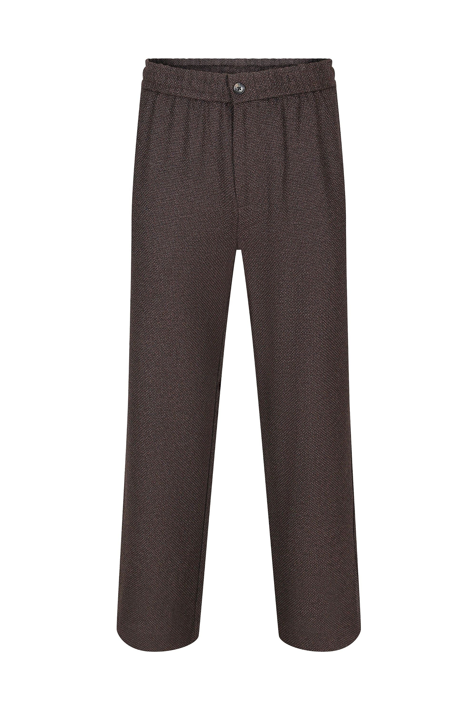 Lawrence Relaxed Fit Panelled Trouser - Brown