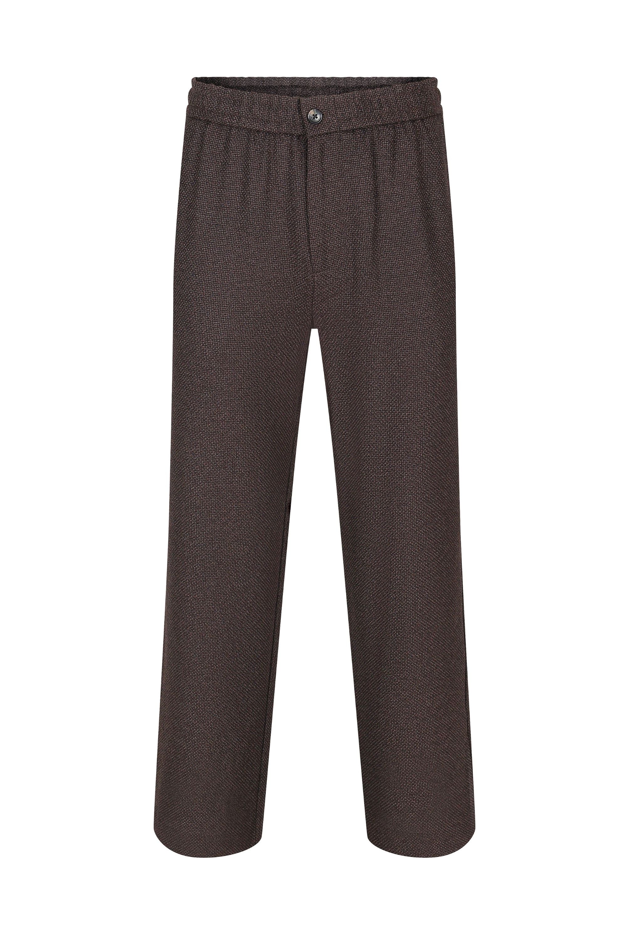 Lawrence Relaxed Fit Panelled Trouser - Brown