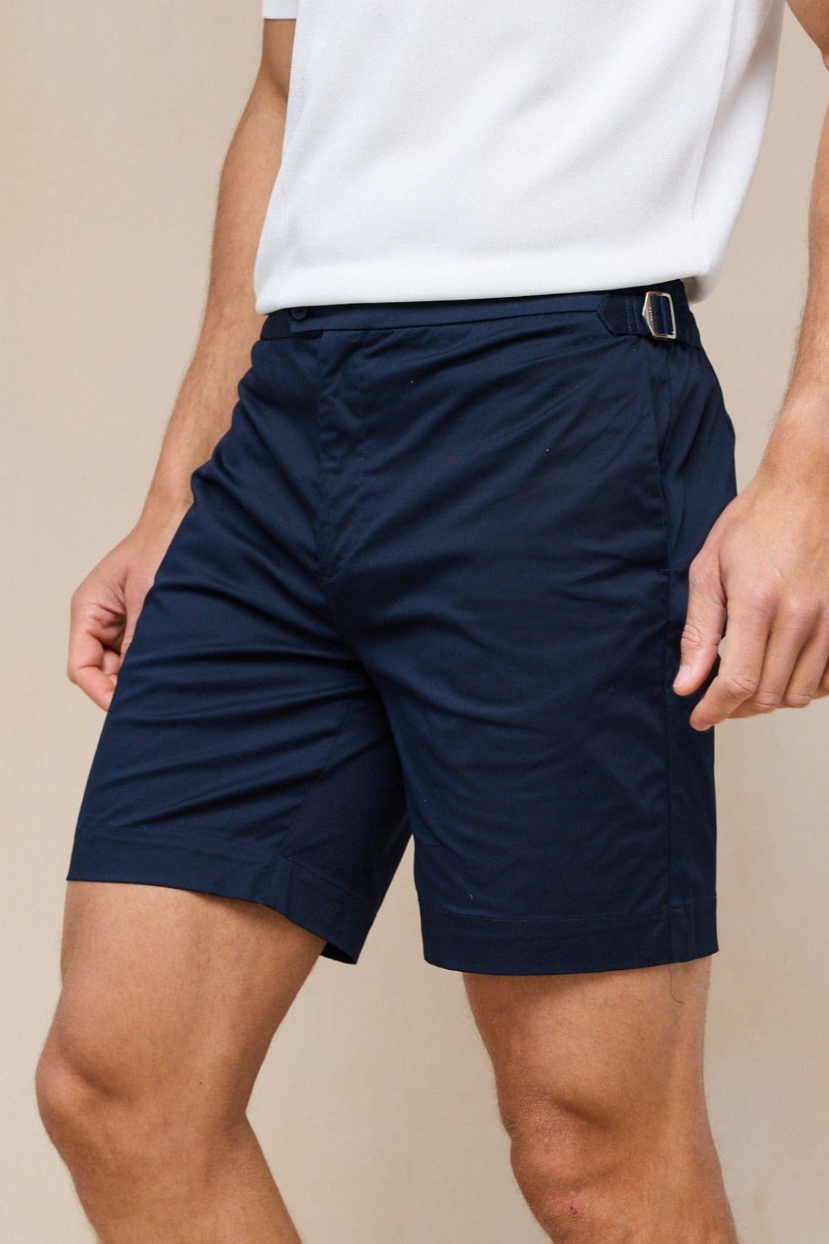 Pecori Buckle Shorts - Marineblau