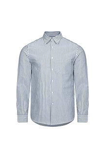 Abilo Striped Shirt - Khaki/Ecru