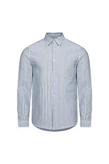 Abilo Striped Shirt - Khaki/Ecru
