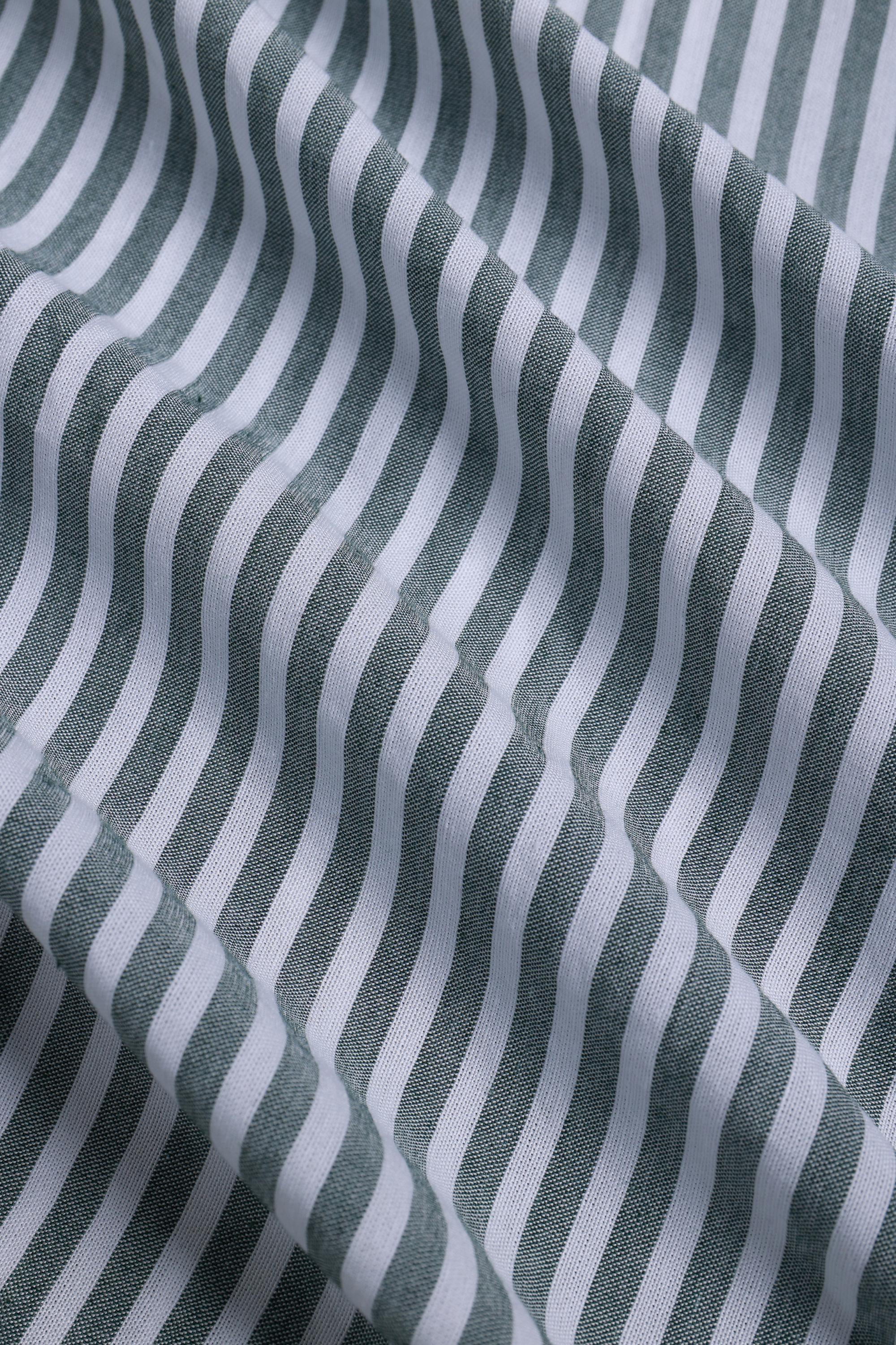 Abilo Striped Shirt - Khaki/Ecru