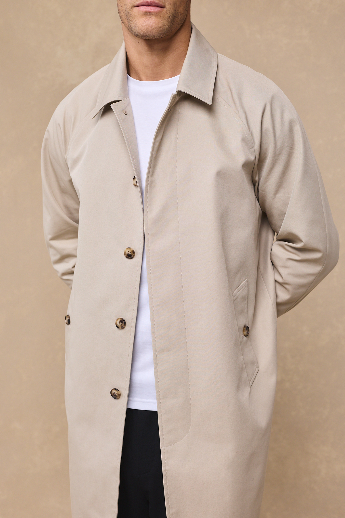 Iver Heavy Cotton Trench - Beige