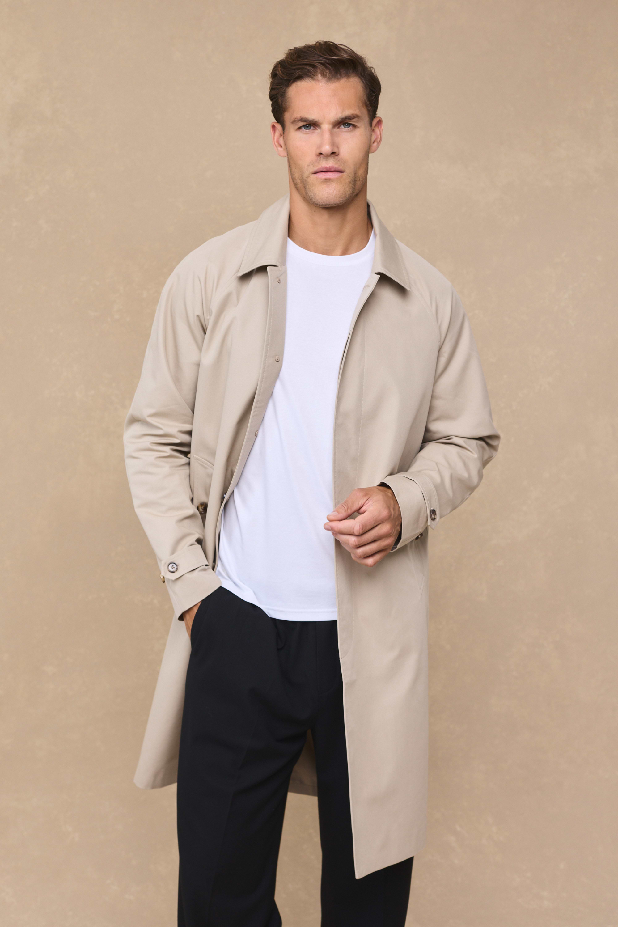 Iver Heavy Cotton Trench - Beige