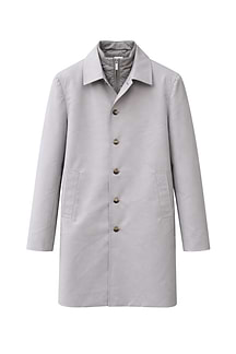 Portico Trench Coat With Detachable Insert - Stone