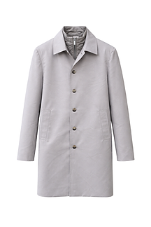 Portico Trench Coat With Detachable Insert - Stone