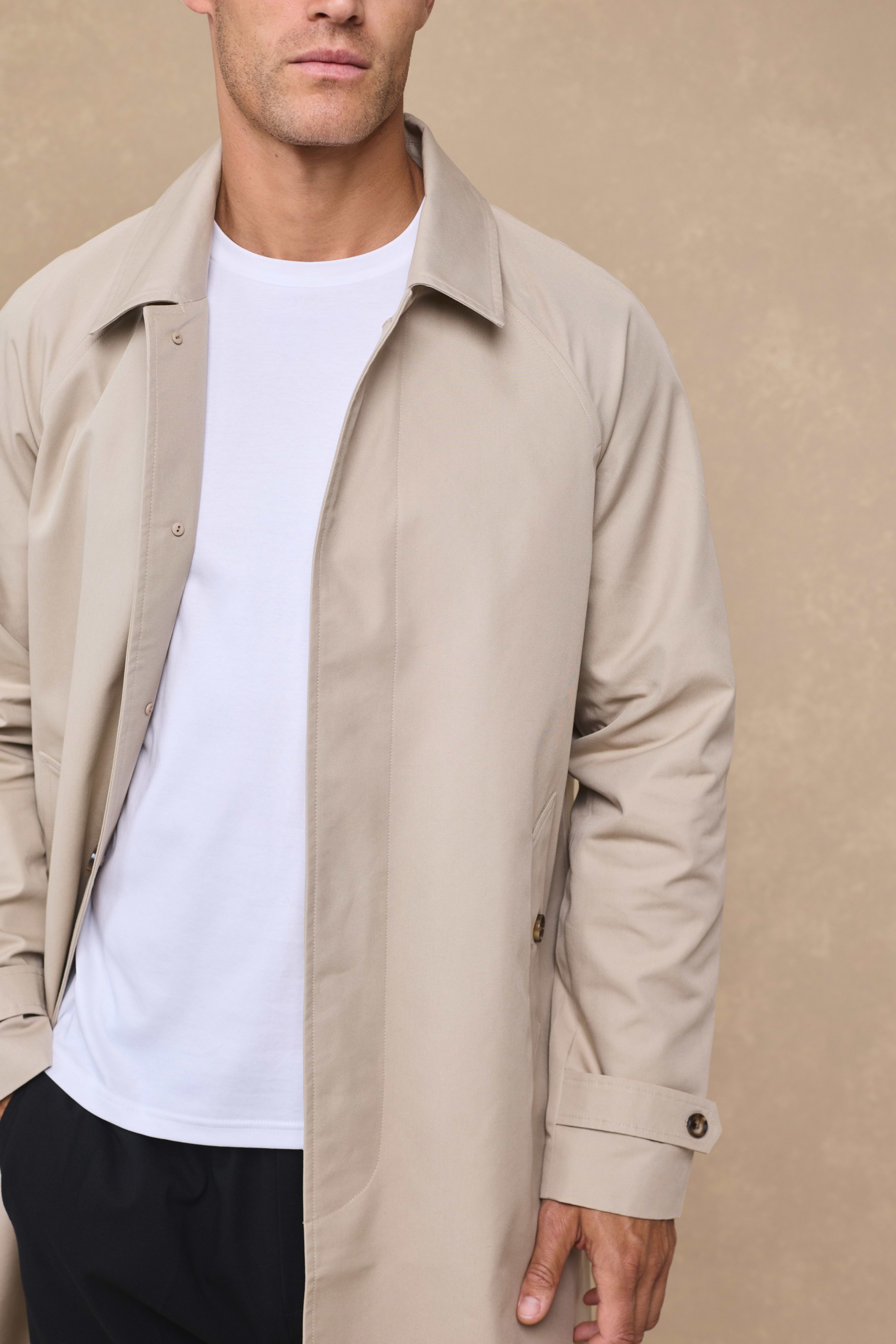Iver Heavy Cotton Trench - Beige