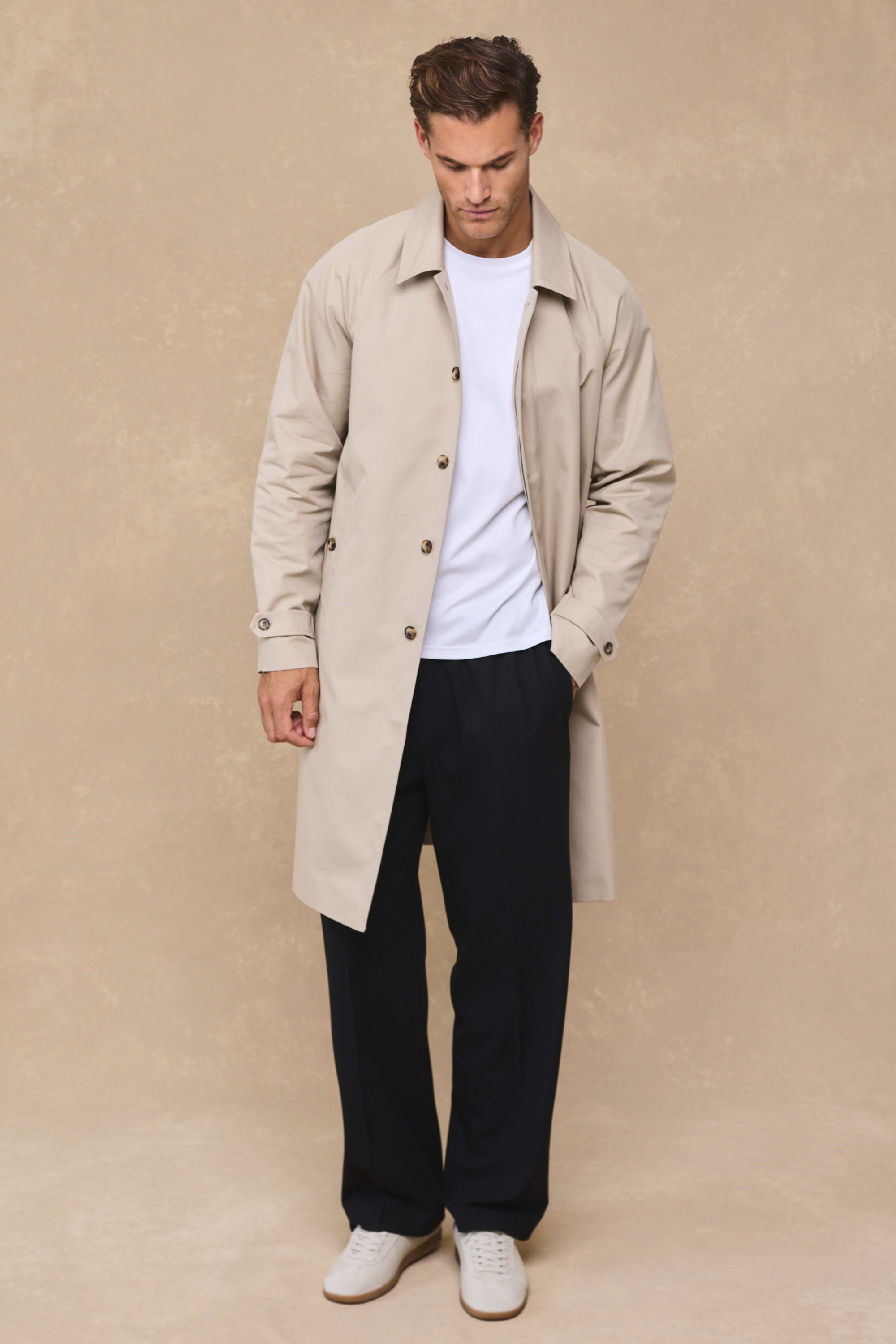 Iver Heavy Cotton Trench - Beige