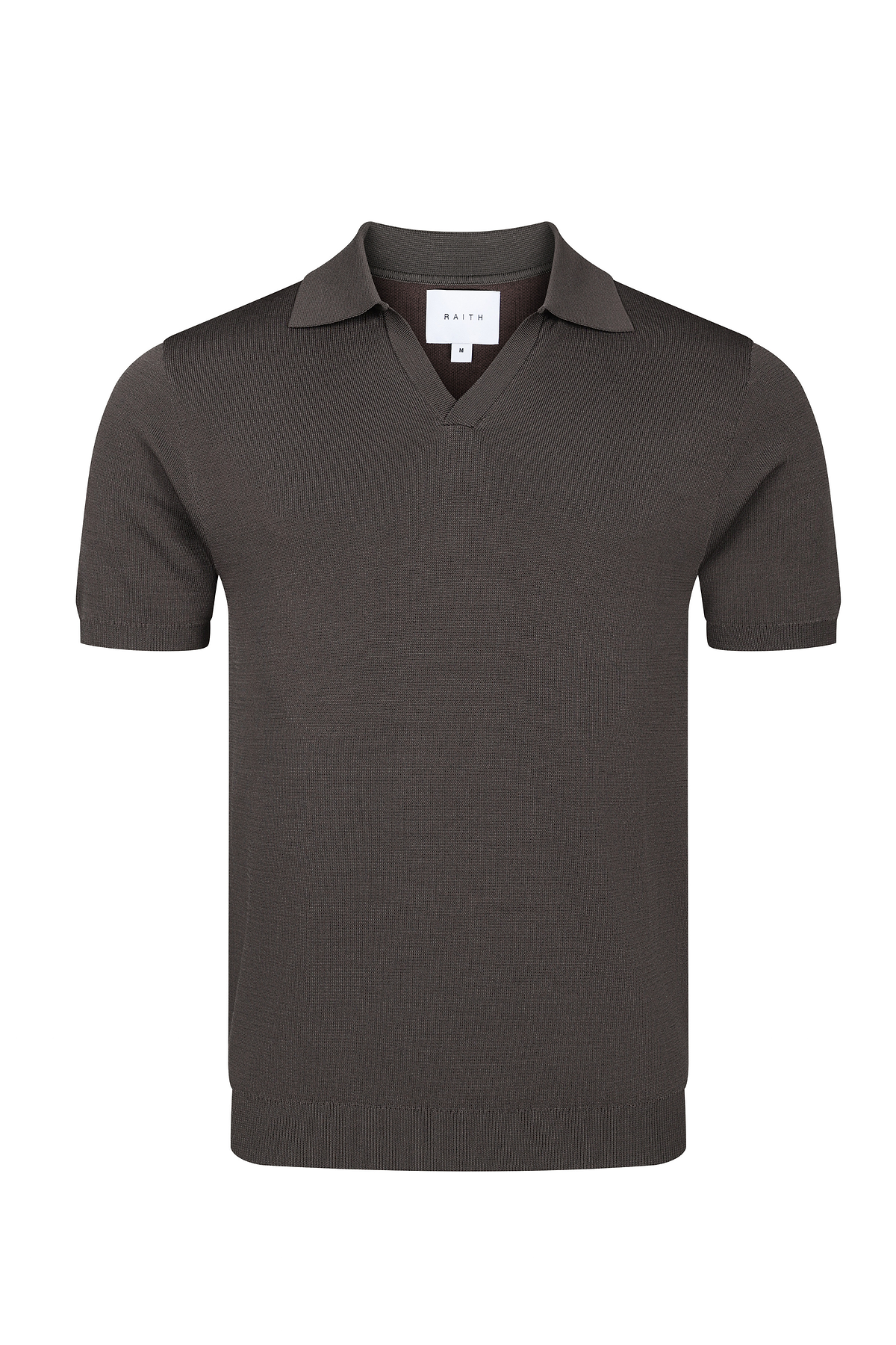 Privida Open Collar Polo - Brown