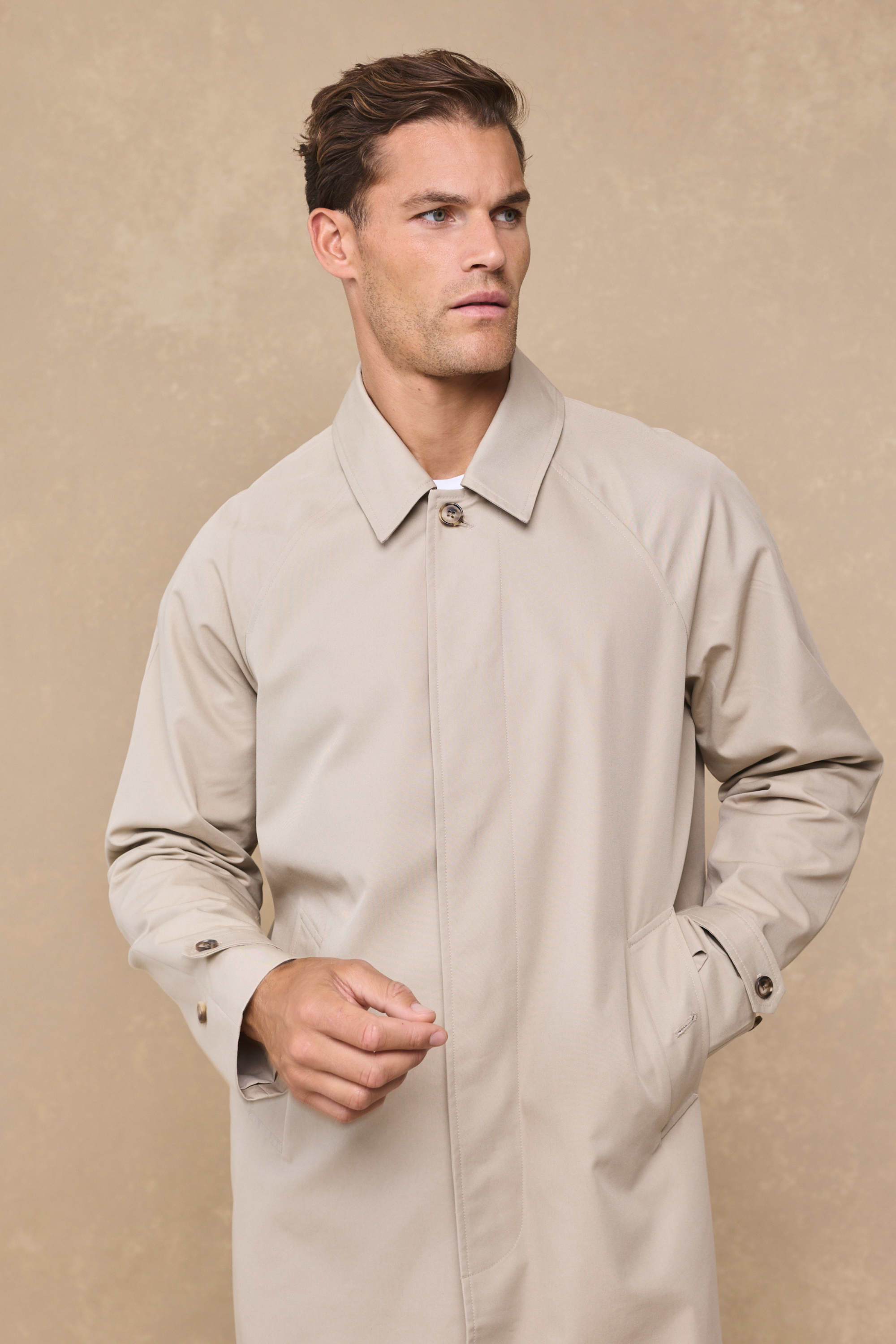 Iver Heavy Cotton Trench - Beige