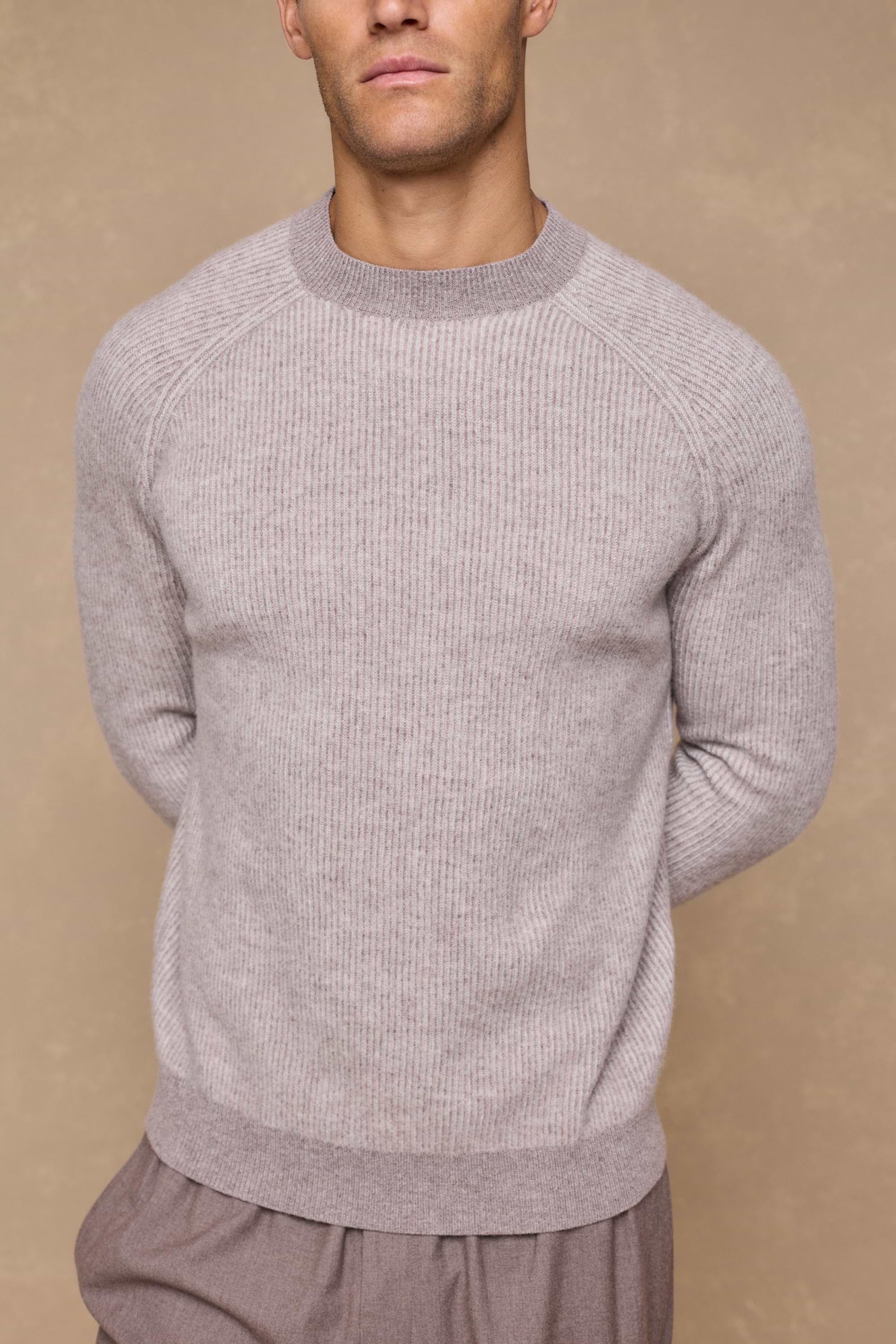 Orien Crew Neck Jumper - Oatmeal Marl