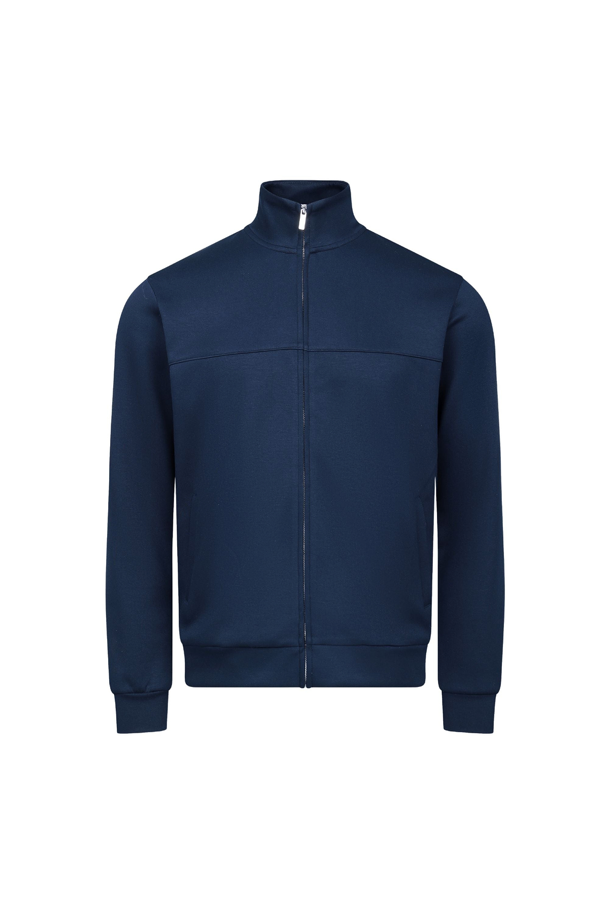 Luxe Zip Through Jacket - Navy