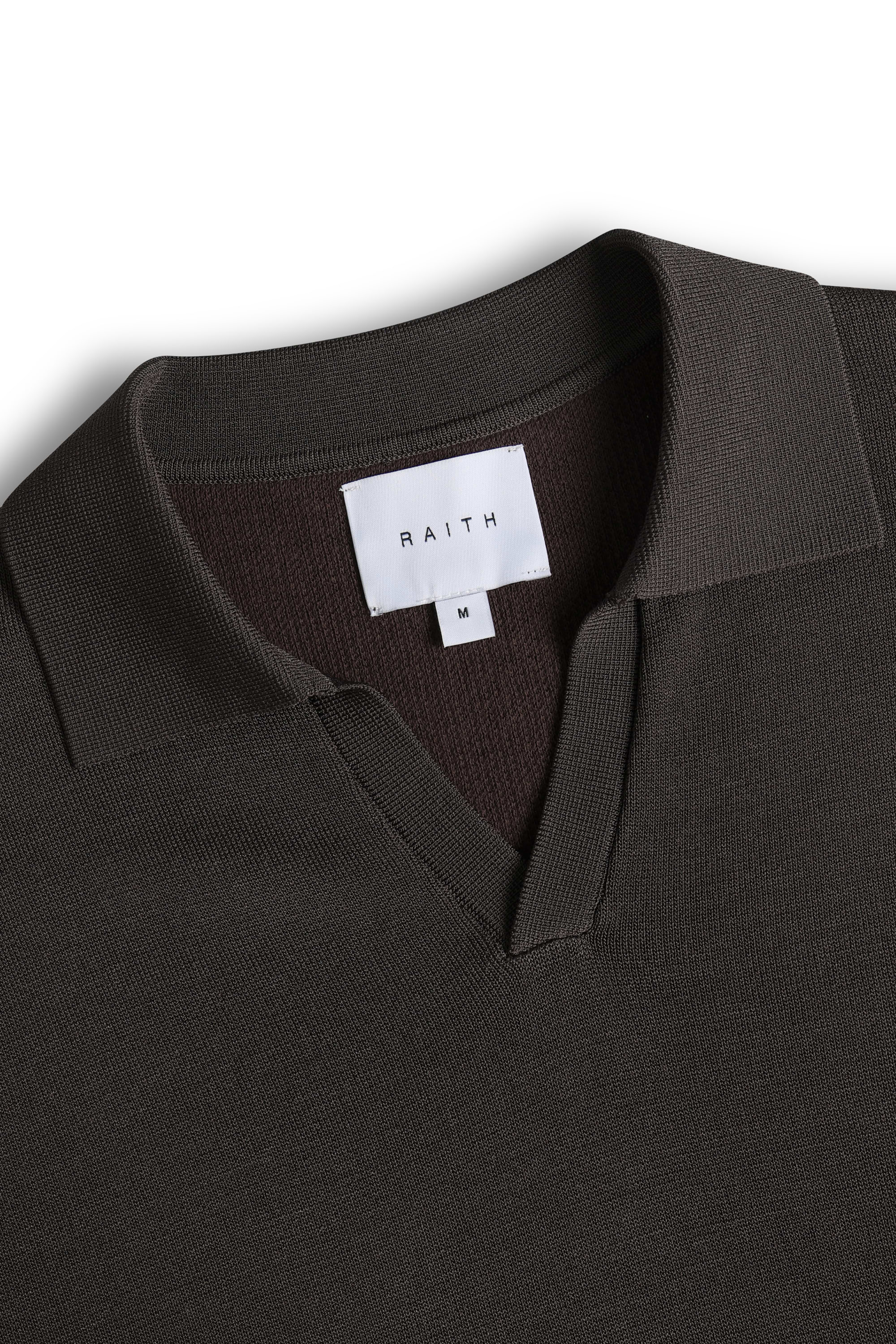 Privida Open Collar Polo - Brown