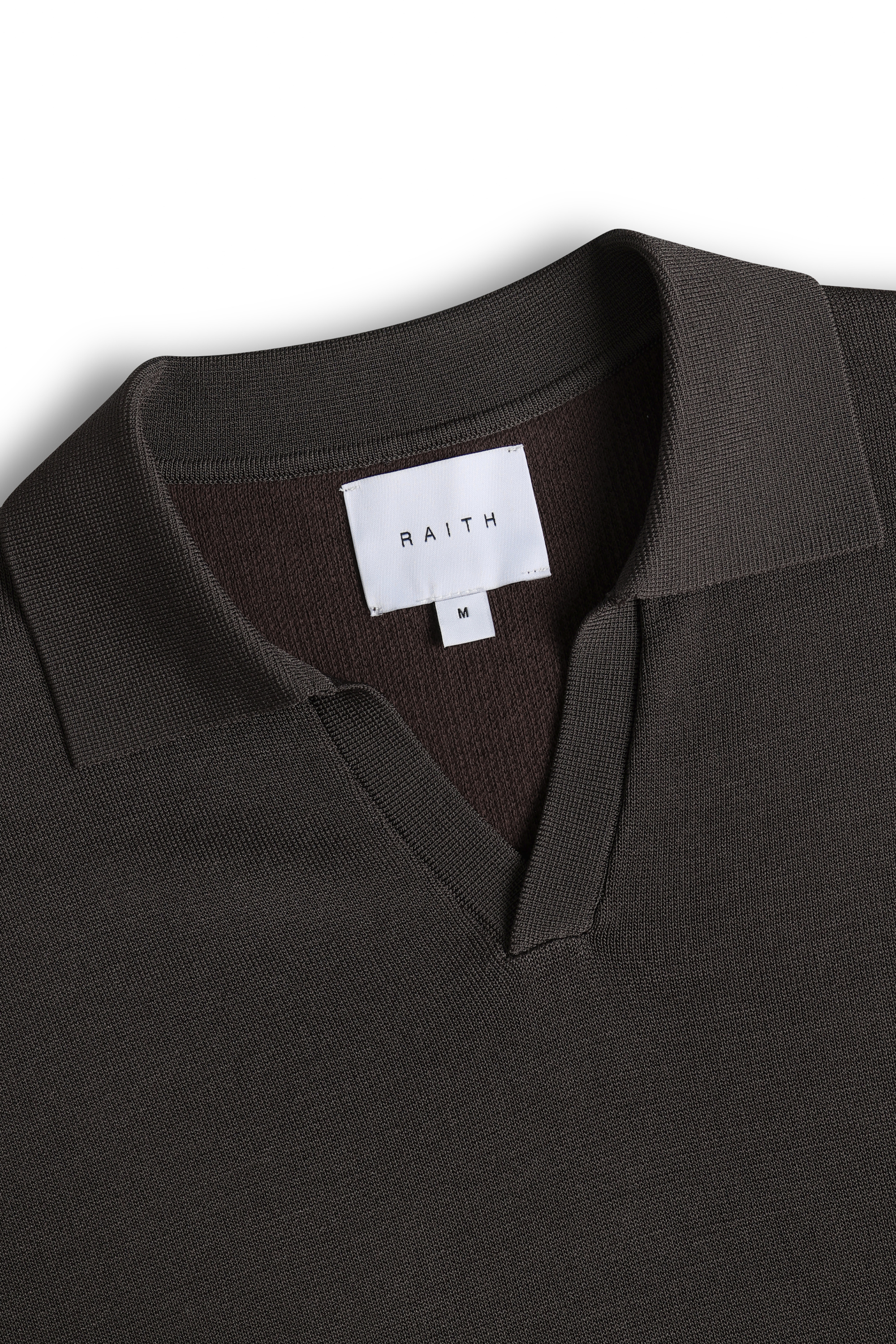 Privida Open Collar Polo - Brown