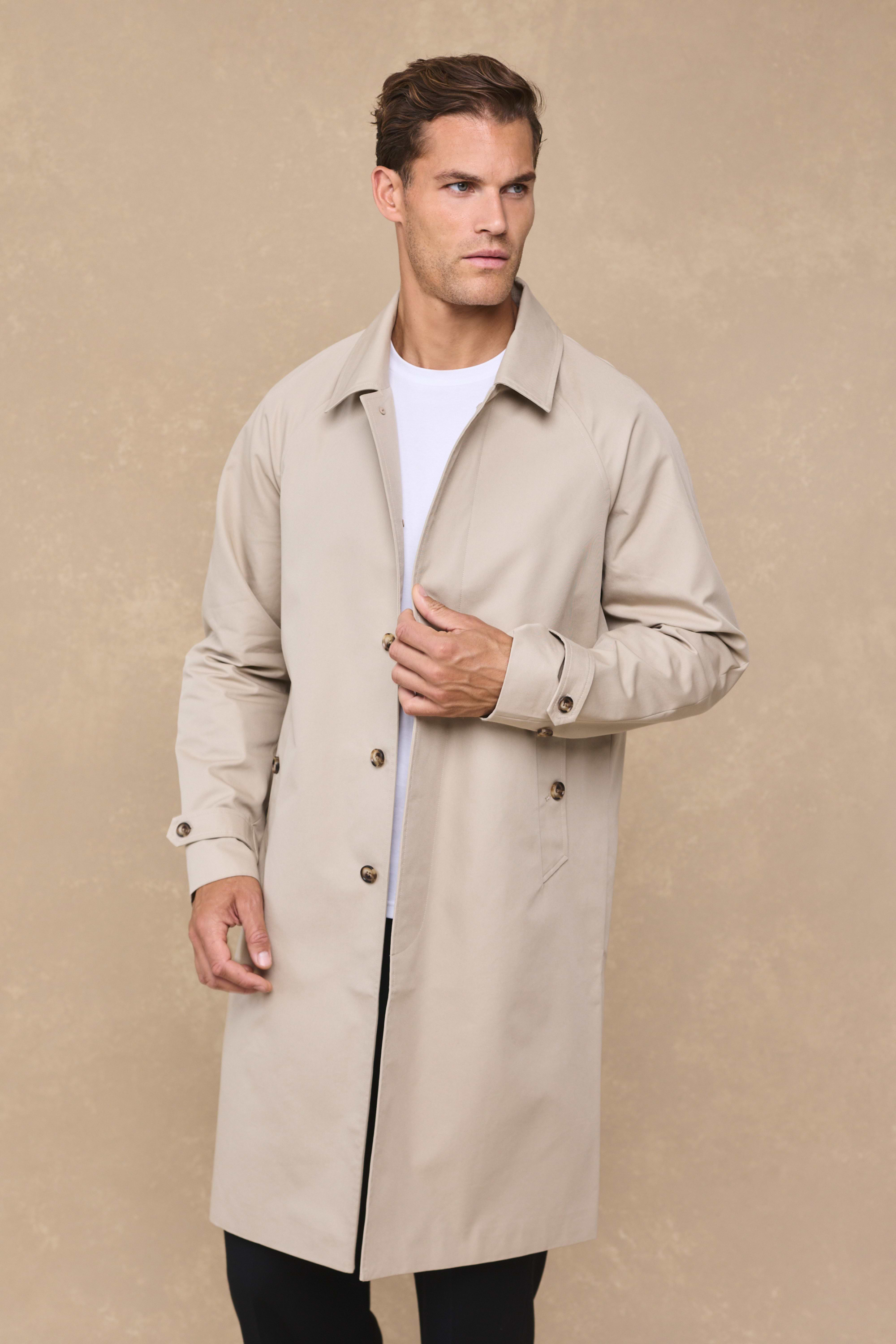 Iver Heavy Cotton Trench - Beige